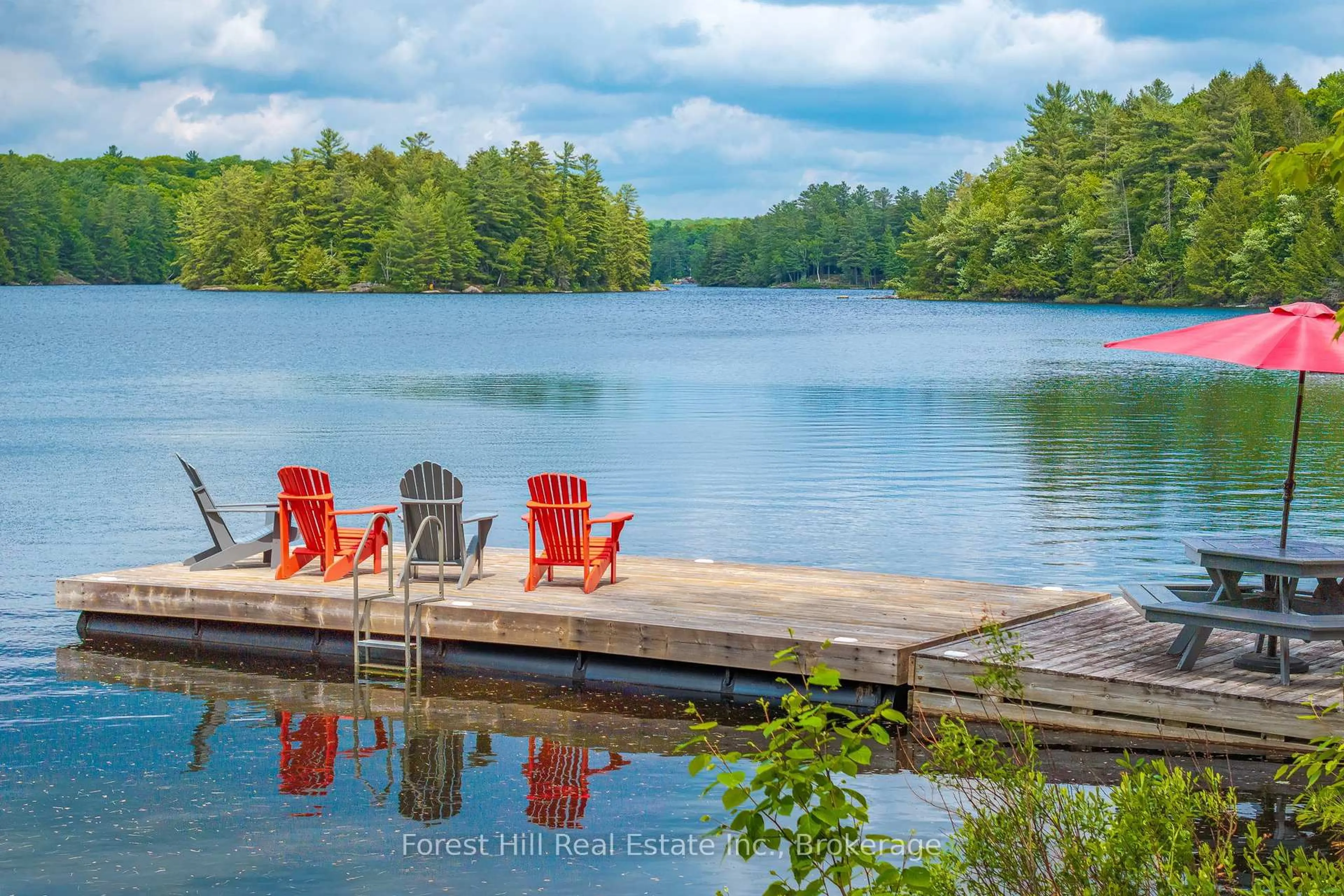 Patio, water/lake/river/ocean view for 1274 Shoe Lake Rd, Lake of Bays Ontario P0A 1E0