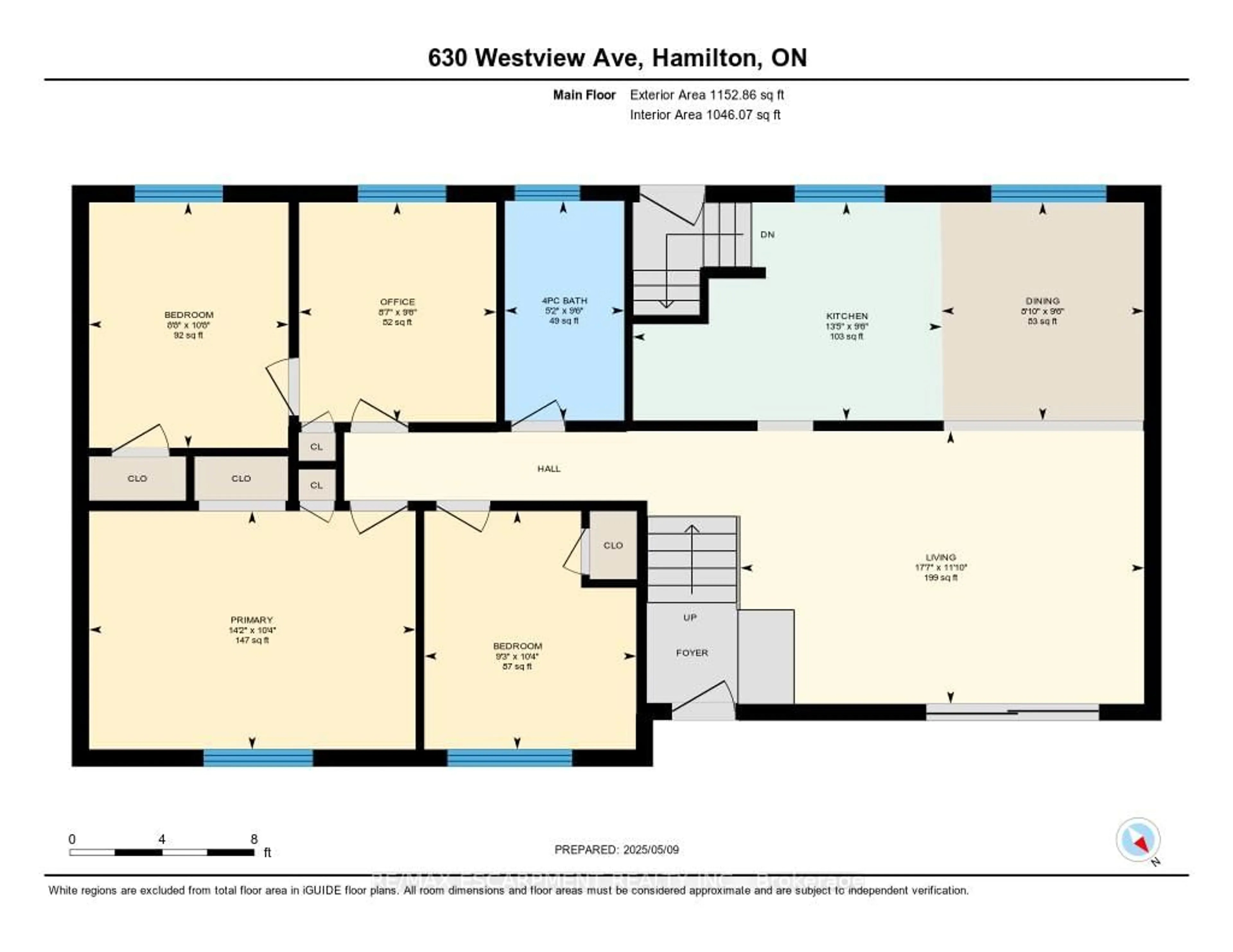 Floor plan for 630 Westview Ave, Hamilton Ontario L9G 1N9