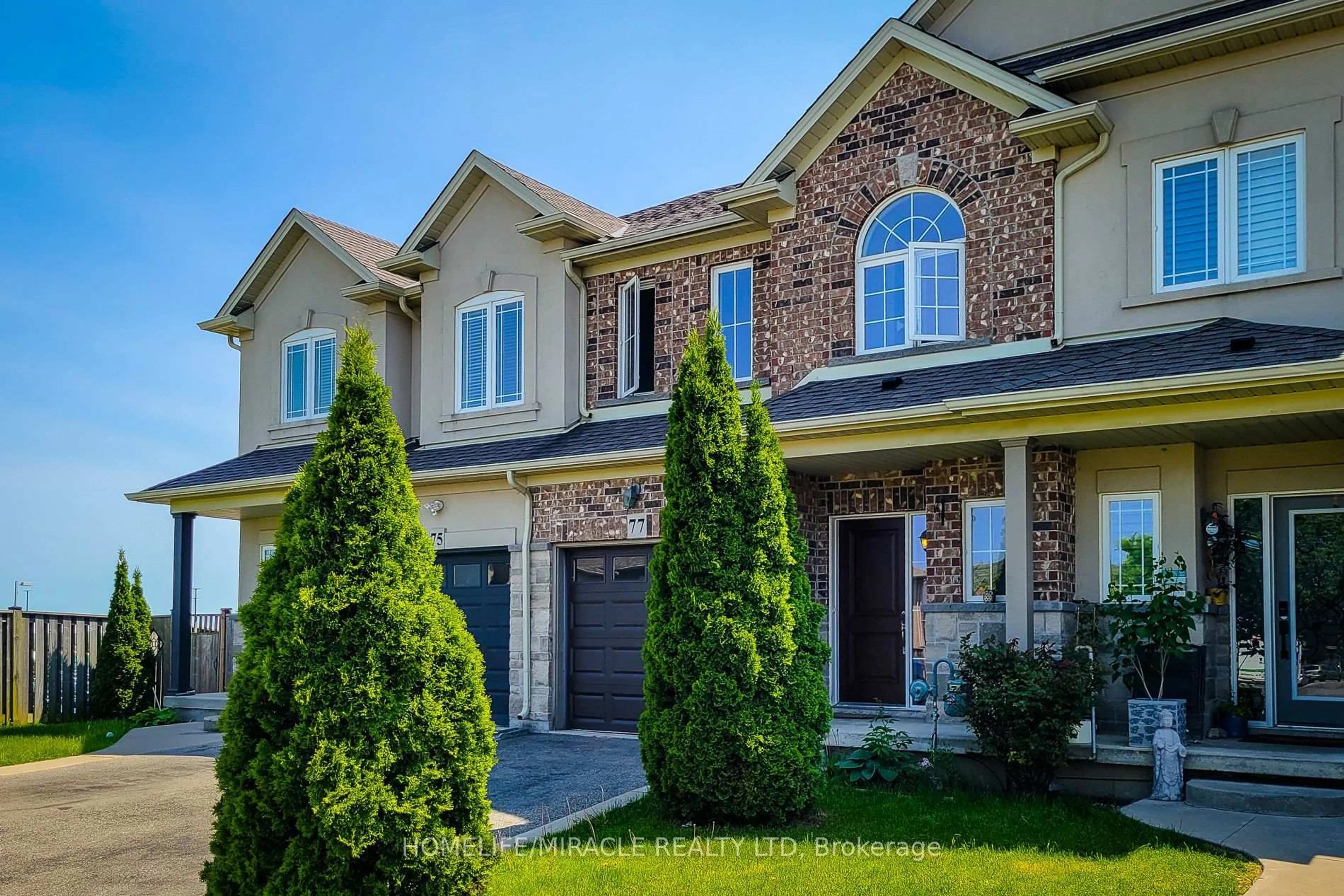 Home with brick exterior material, street for 77 Highgate Dr, Hamilton Ontario L8J 0C2