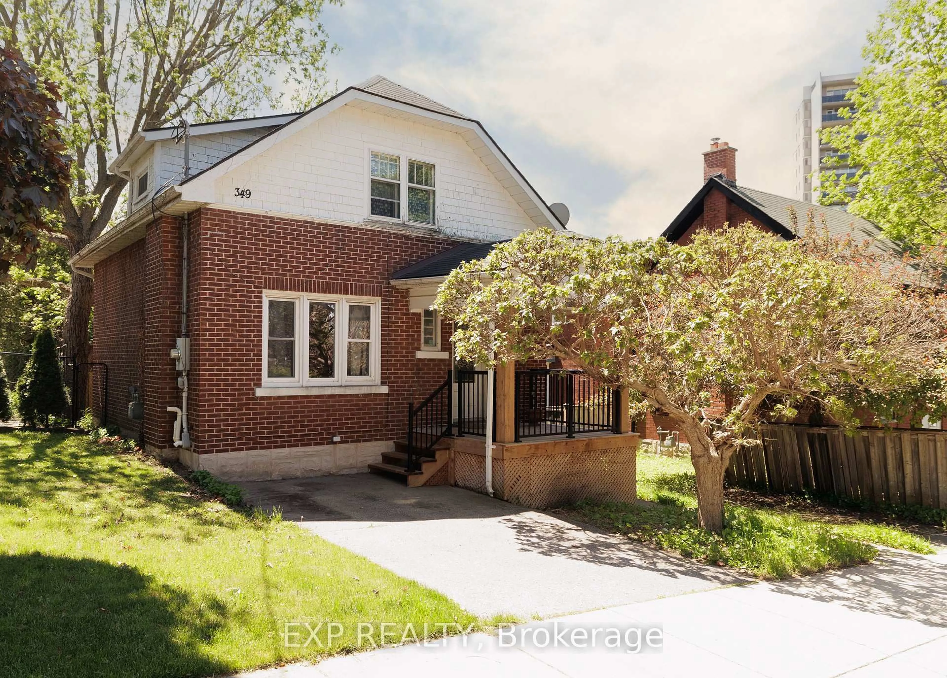 A pic from outside/outdoor area/front of a property/back of a property/a pic from drone, street for 349 Luella St, Kitchener Ontario N2H 2J3