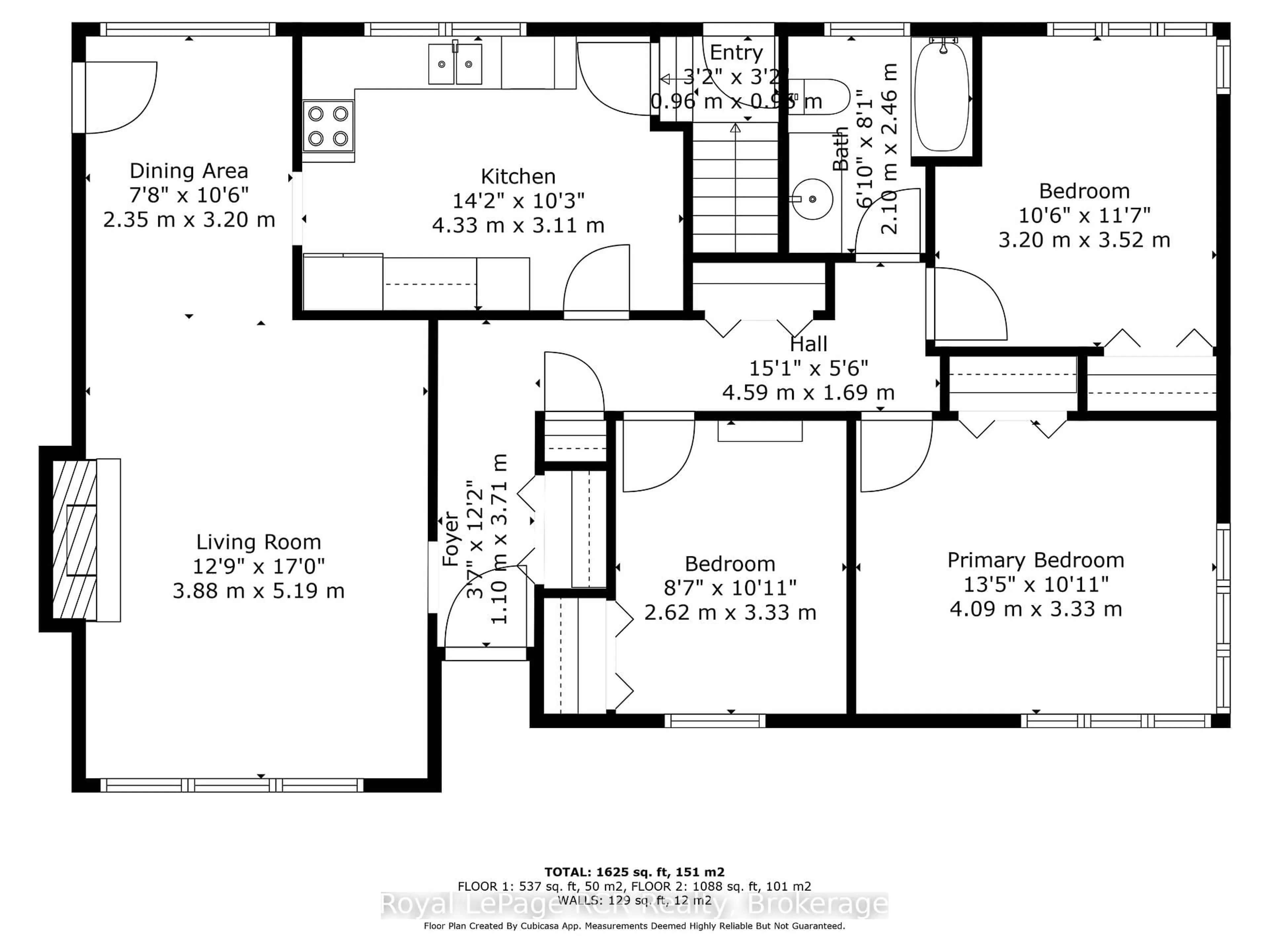 Floor plan for 25 Margaret St, Meaford Ontario N4L 1P8