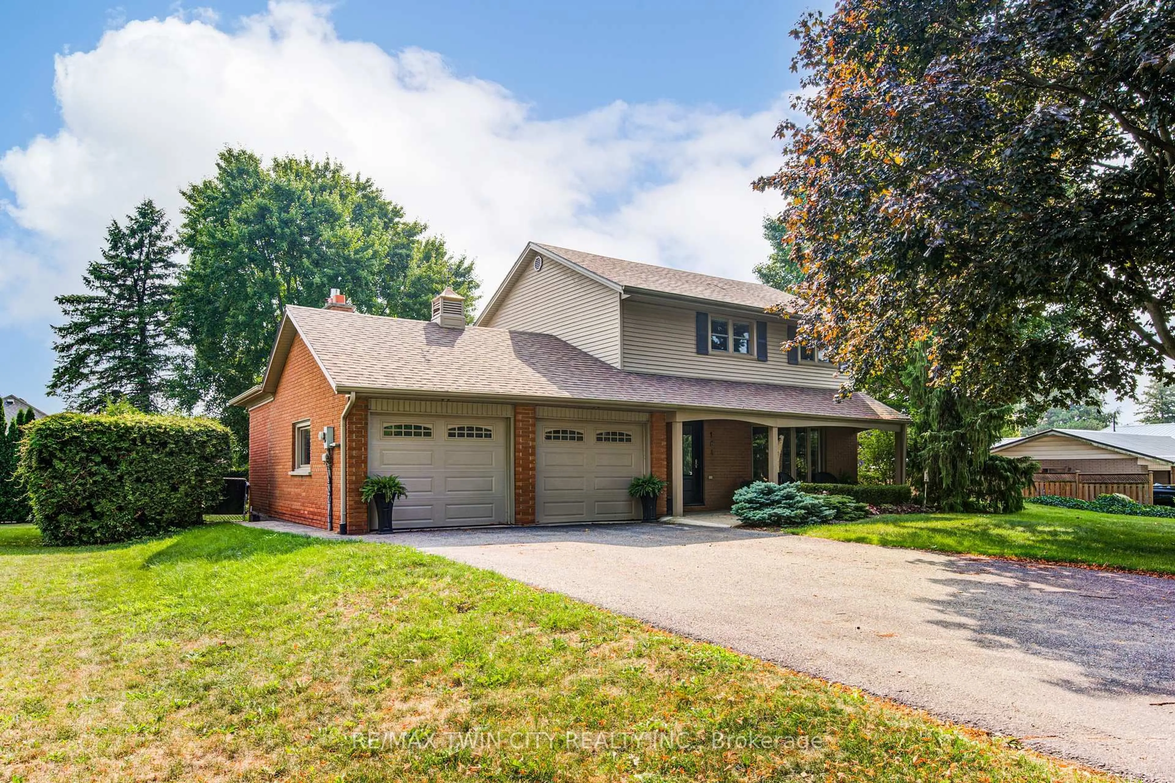 Home with brick exterior material, street for 164 Quarter Town Line, Tillsonburg Ontario N4G 4E1