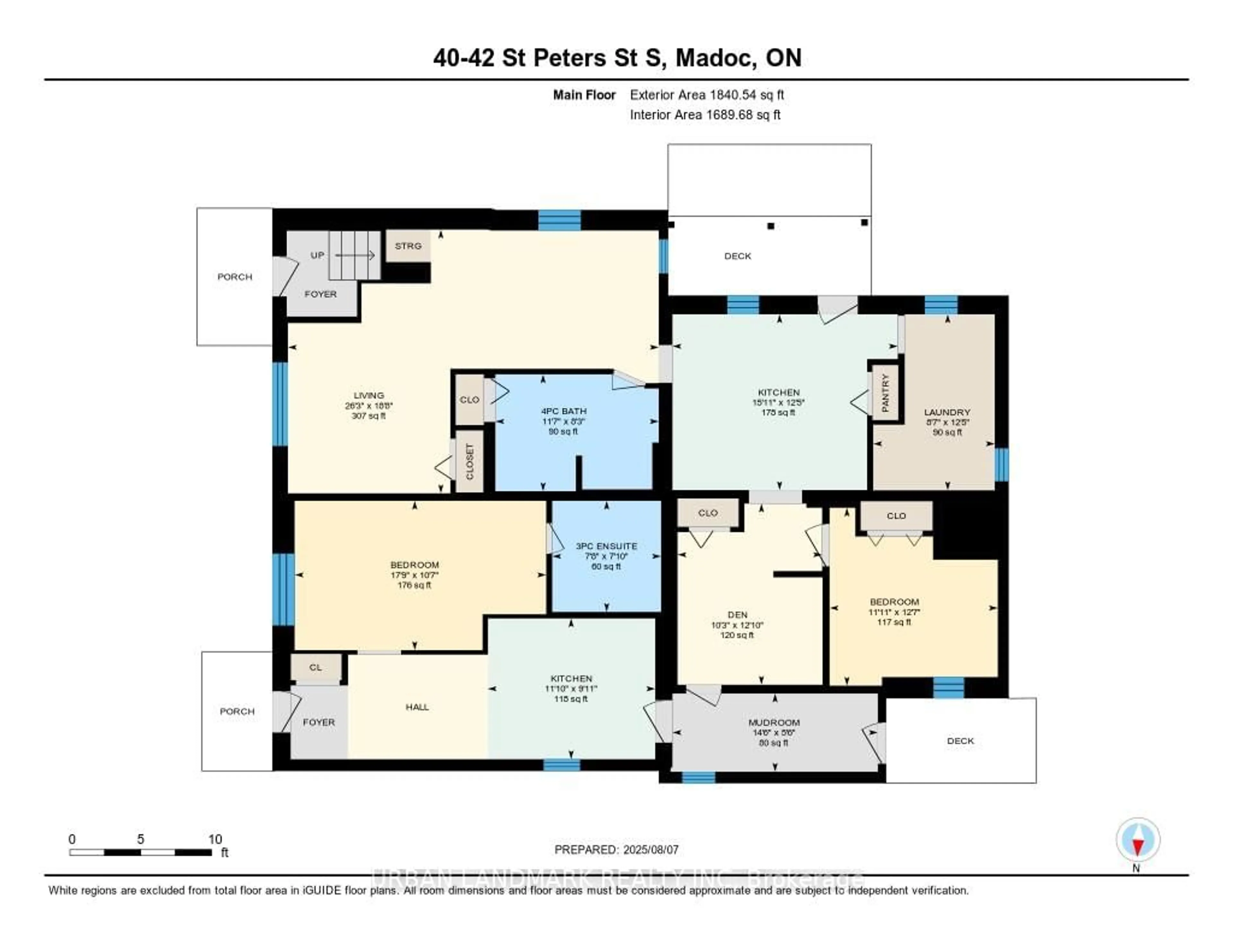 Floor plan for 40-42 St Peters St, Madoc Ontario K0K 2K0