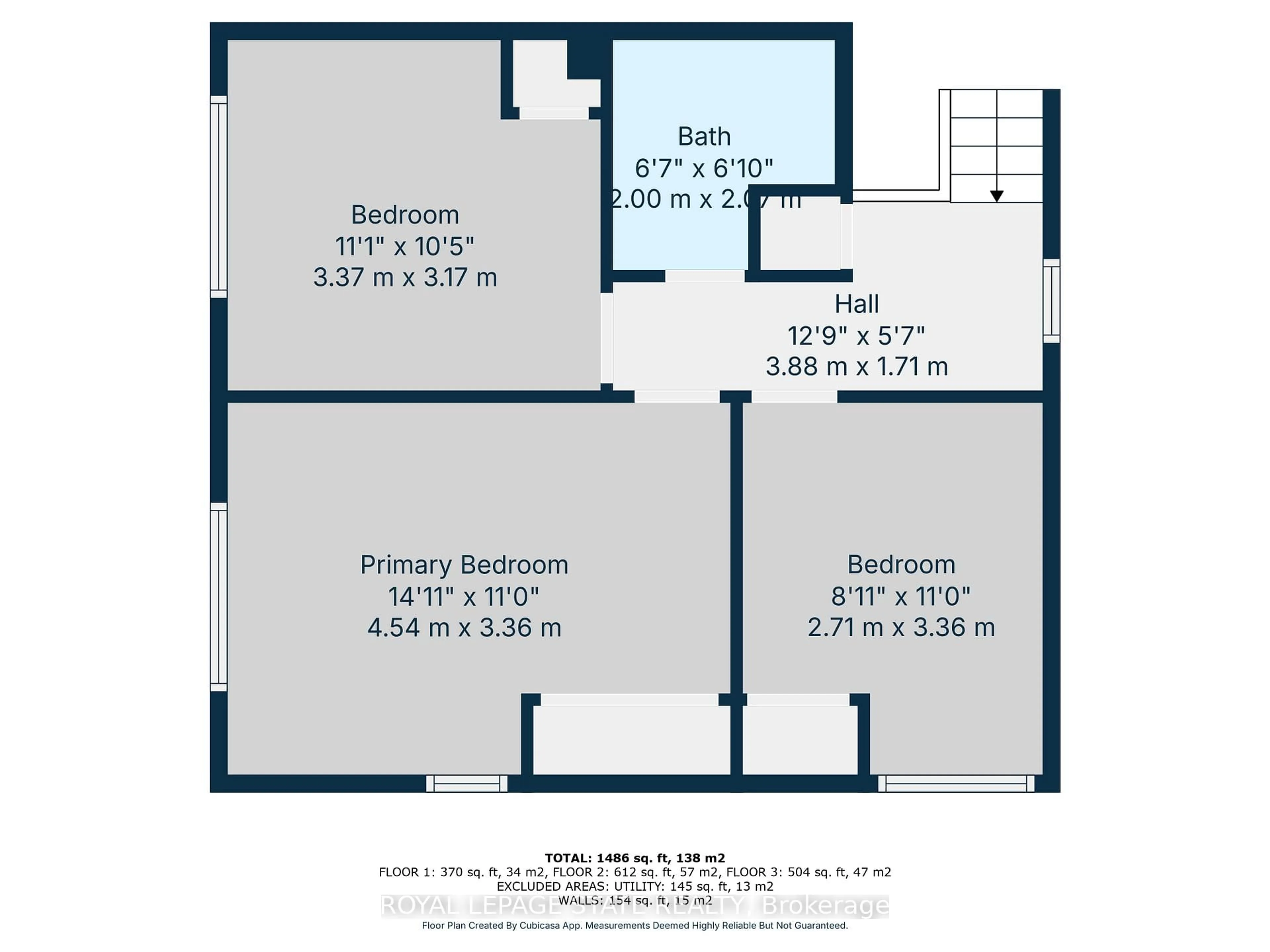 Floor plan for 14 Pleasant Ave, Hamilton Ontario L9H 3S7