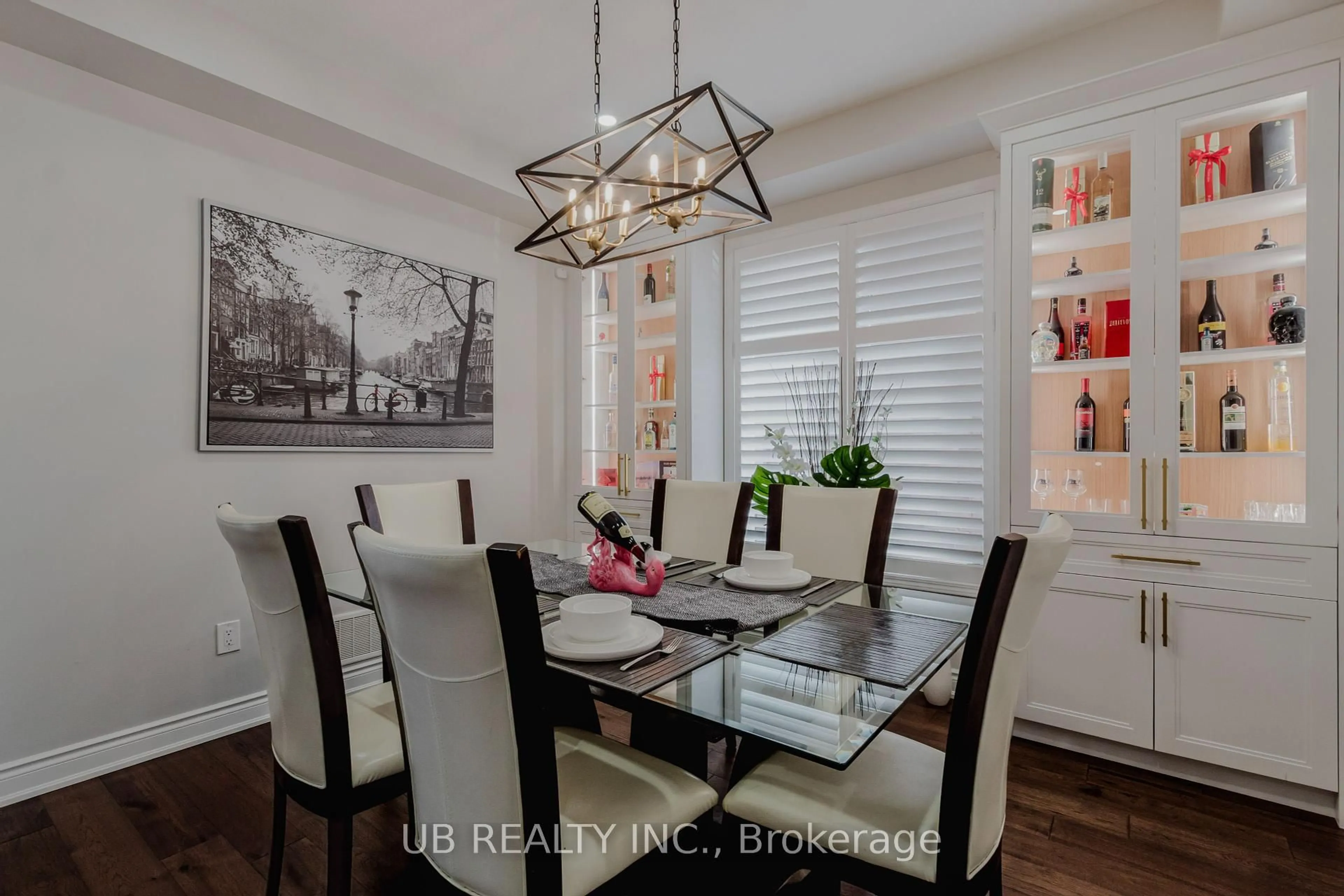 Dining room, wood/laminate floor for 8 Menzies St, Hamilton Ontario L0R 1C0