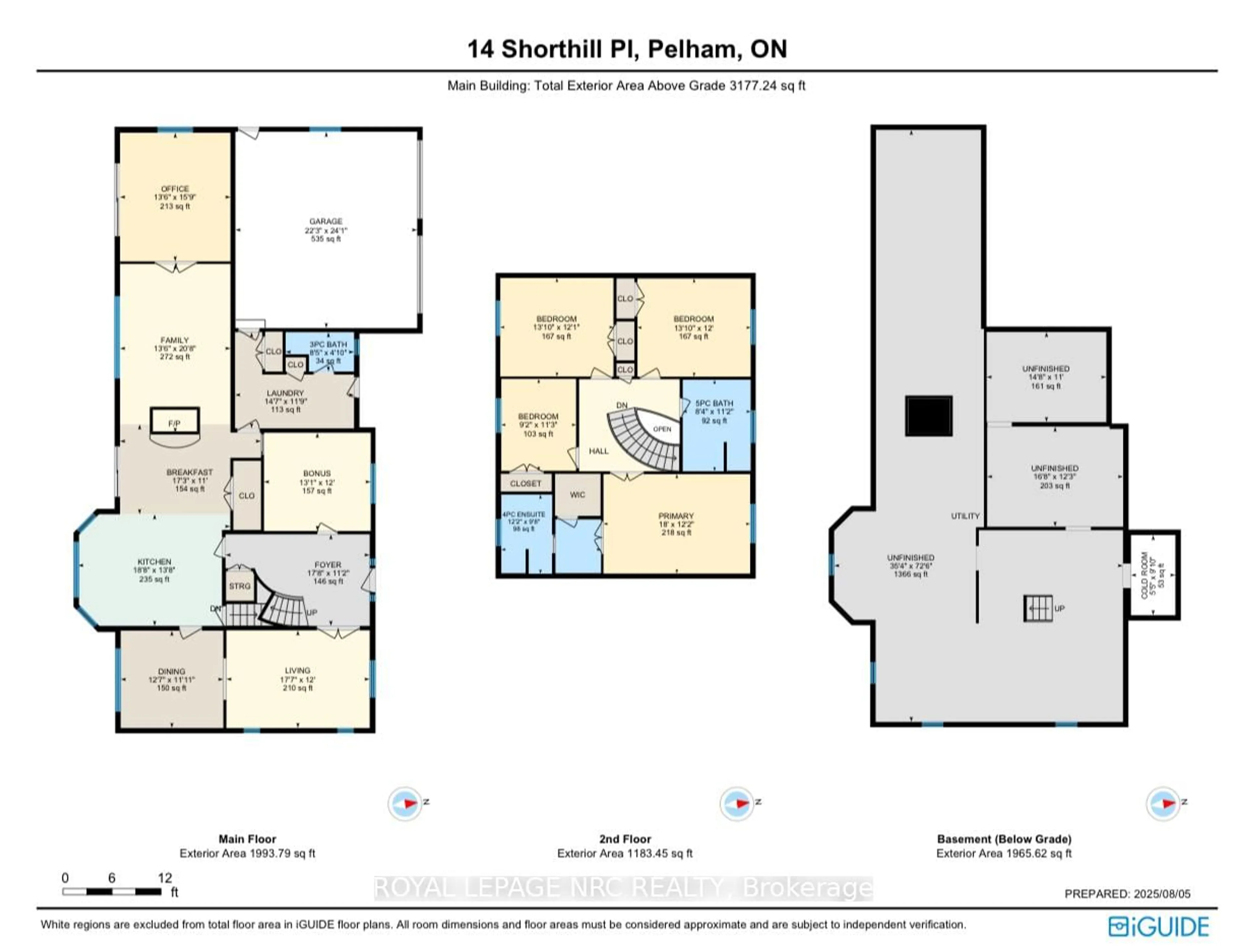 Floor plan for 14 SHORTHILL Pl, Pelham Ontario L0S 1E3