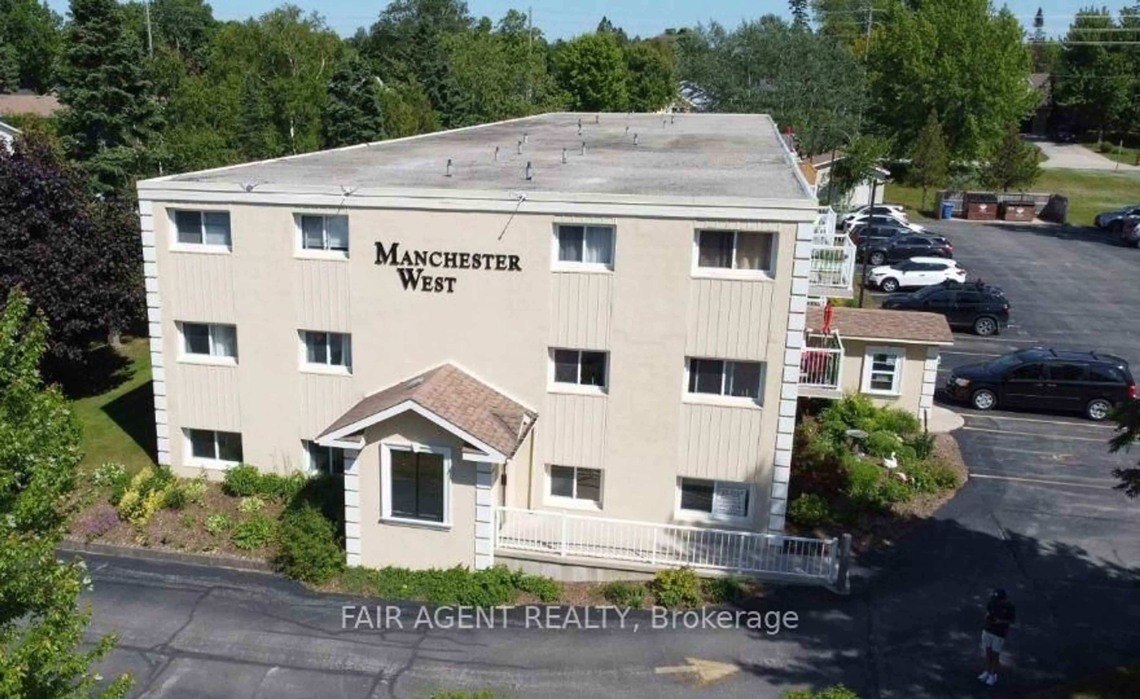 A pic from outside/outdoor area/front of a property/back of a property/a pic from drone, mountain view for 229 Adelaide St #207, Saugeen Shores Ontario N0H 2L0
