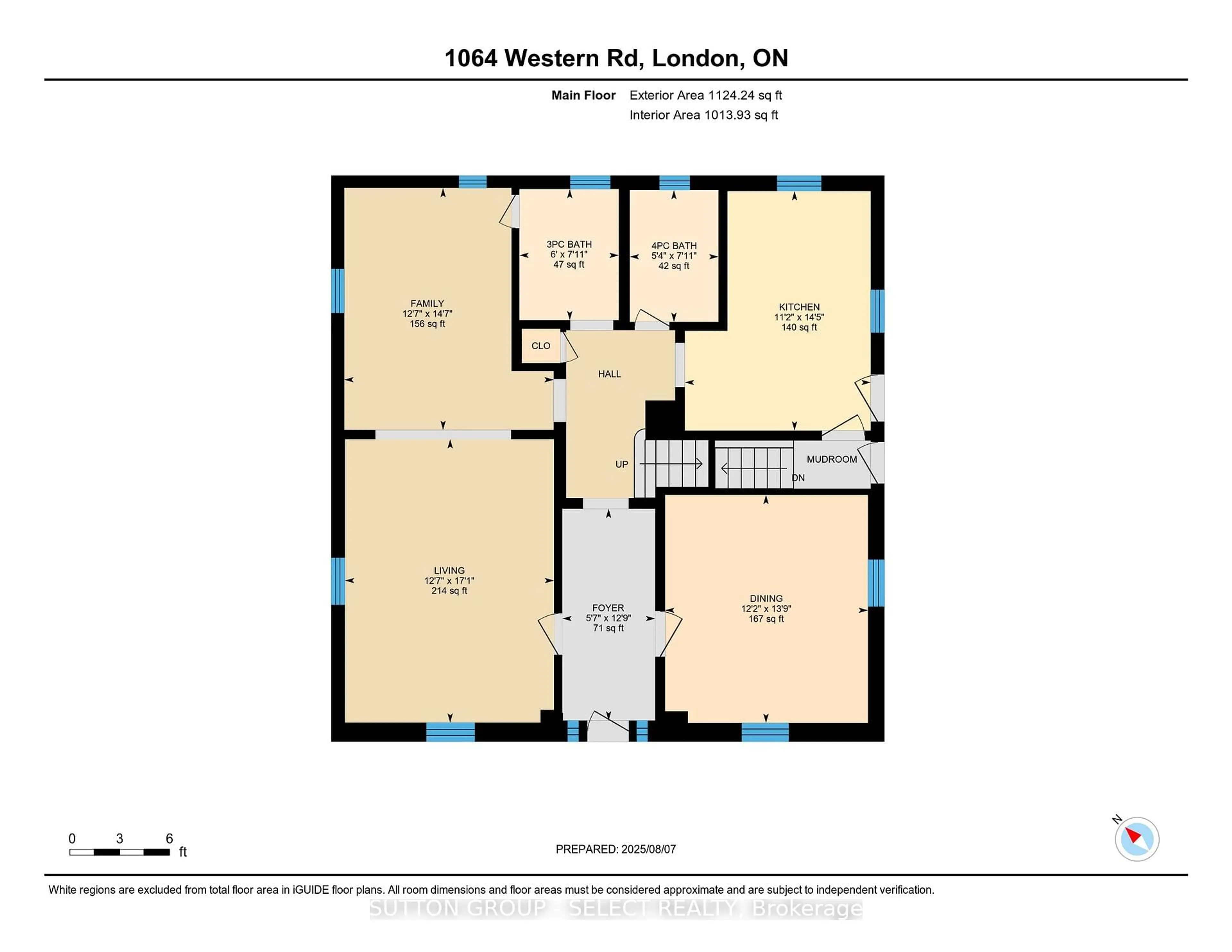 Floor plan for 1064 Western Rd, London North Ontario N6G 1G4