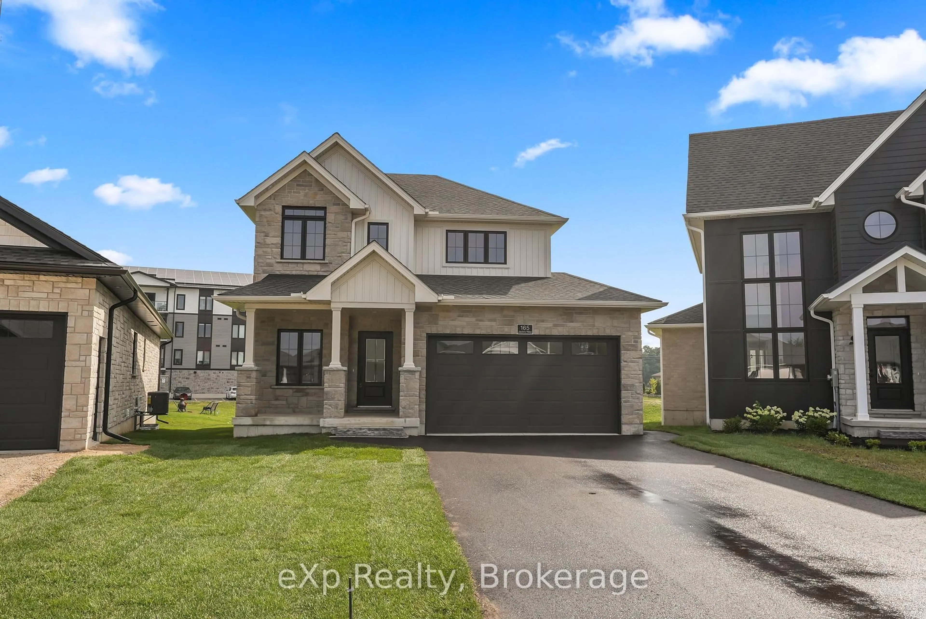 A pic from outside/outdoor area/front of a property/back of a property/a pic from drone, street for 165 JACK'S Way, Wellington North Ontario N0G 2L4