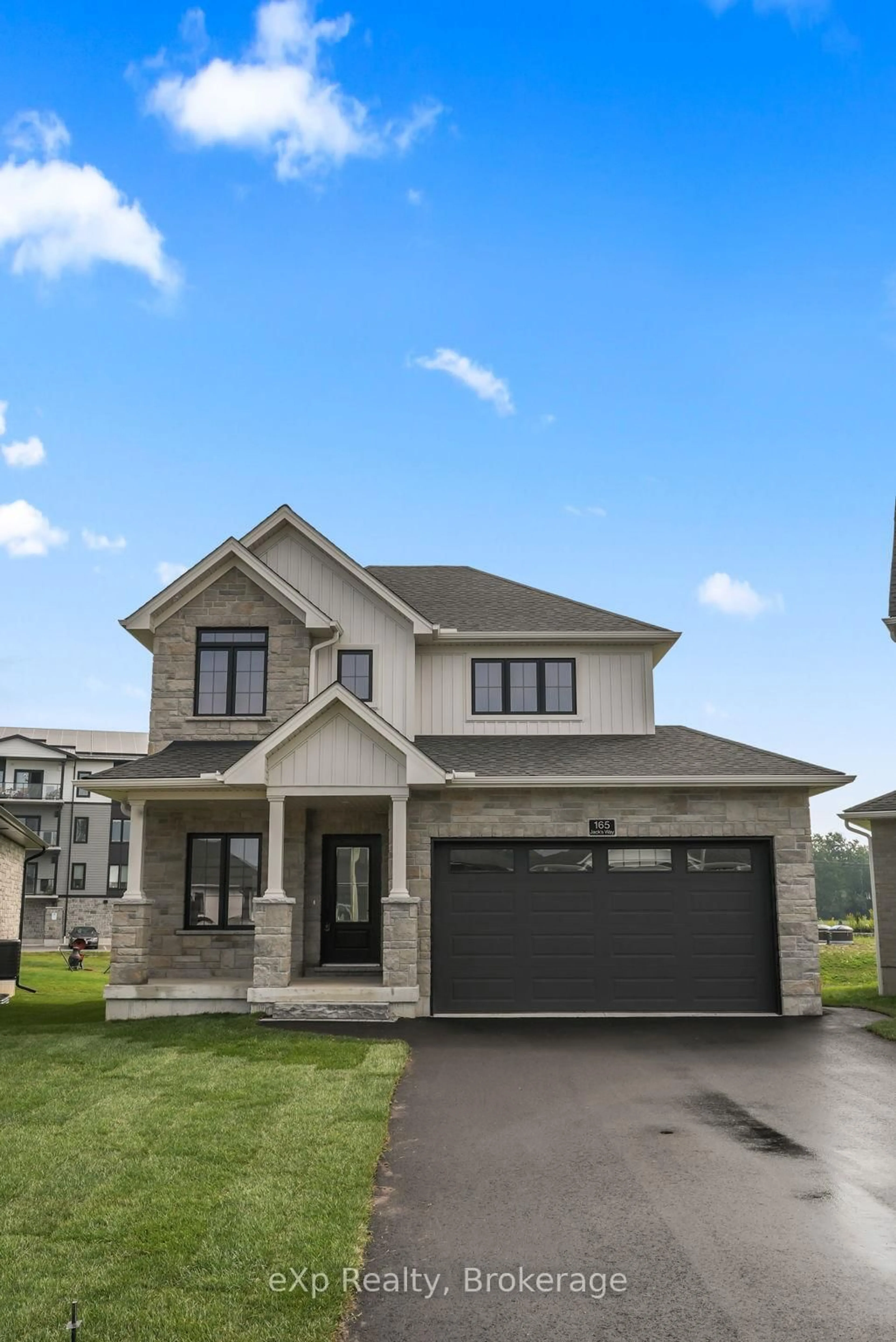 Home with vinyl exterior material, street for 165 JACK'S Way, Wellington North Ontario N0G 2L4