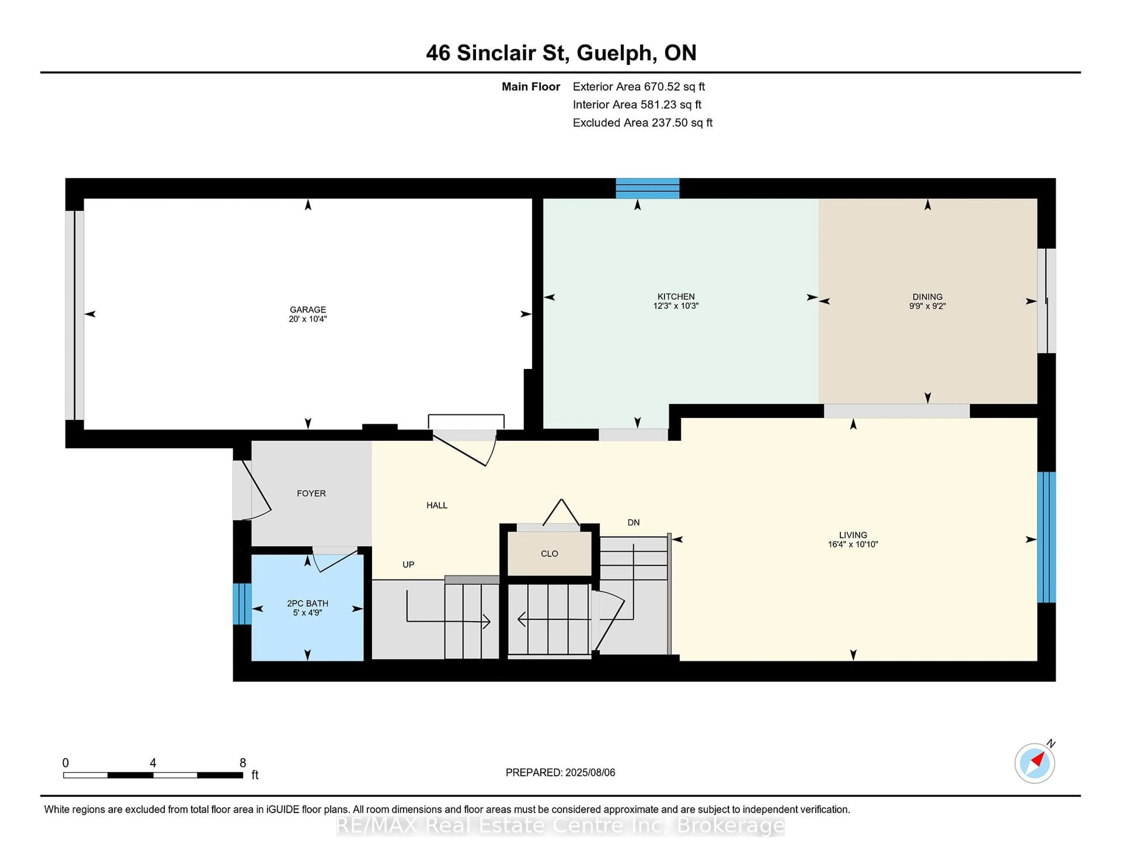 Floor plan for 46 Sinclair St, Guelph Ontario N1L 1R8