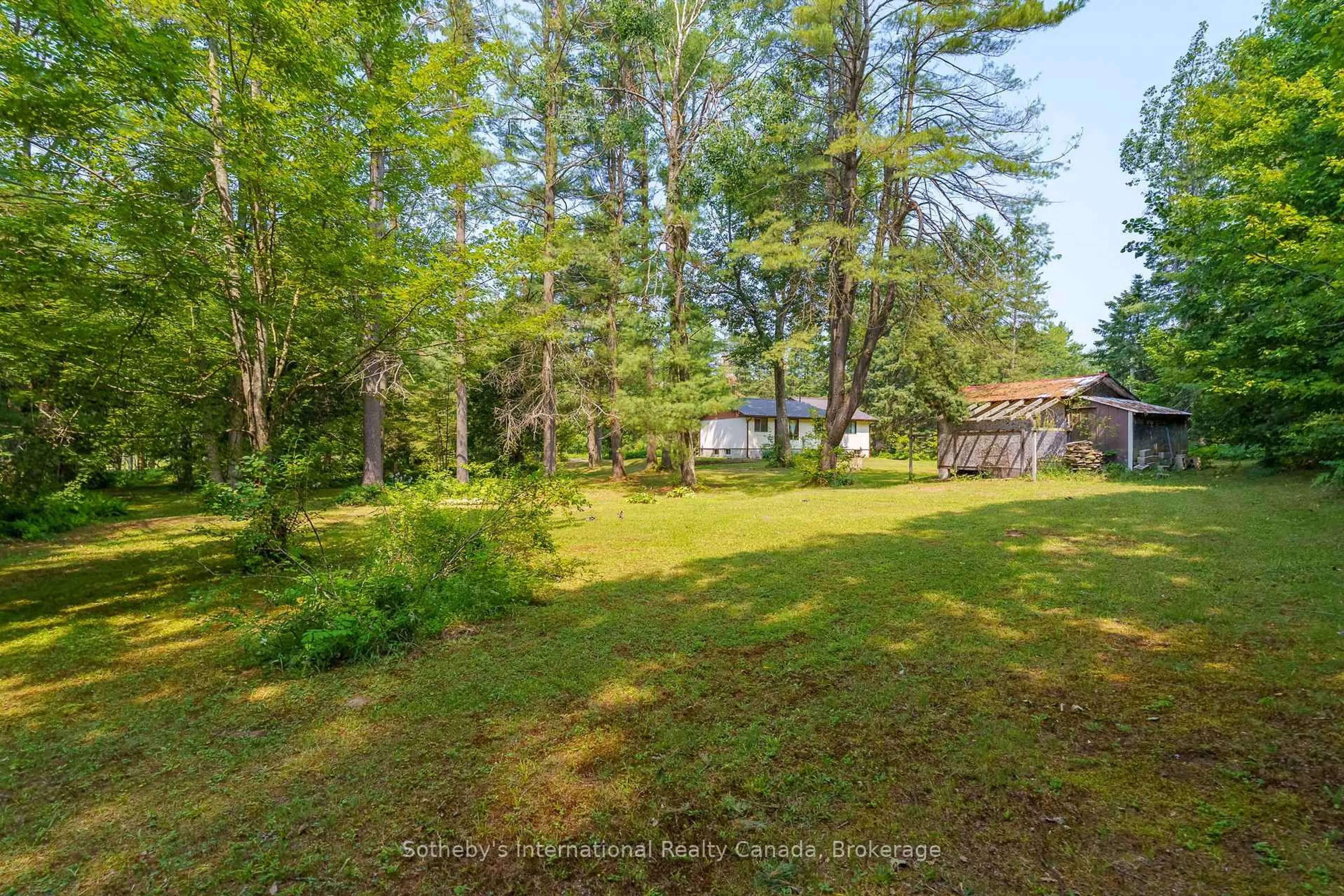 A pic from outside/outdoor area/front of a property/back of a property/a pic from drone, forest/trees view for 1114 Winhara Rd, Gravenhurst Ontario P1P 1R1
