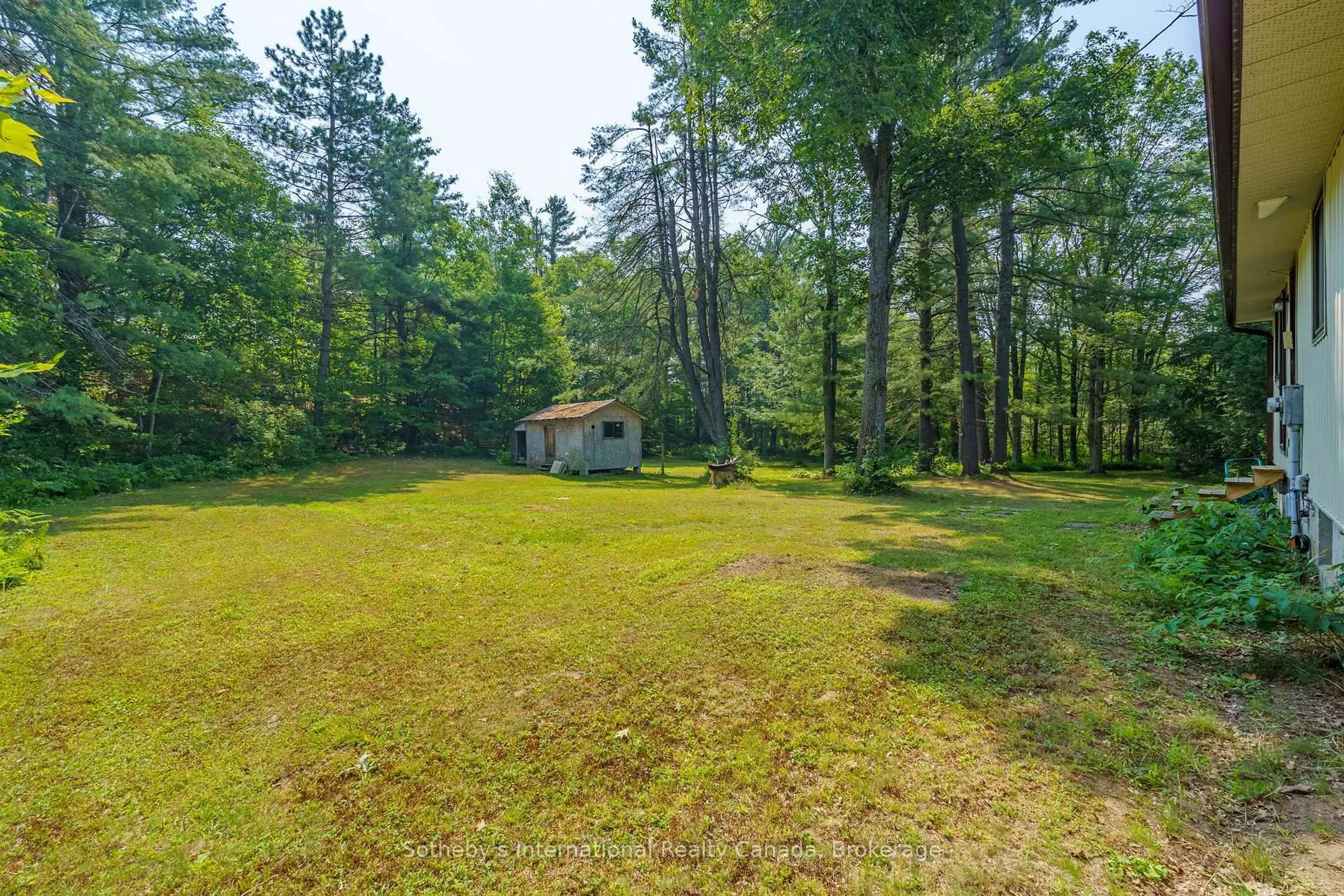 A pic from outside/outdoor area/front of a property/back of a property/a pic from drone, forest/trees view for 1114 Winhara Rd, Gravenhurst Ontario P1P 1R1