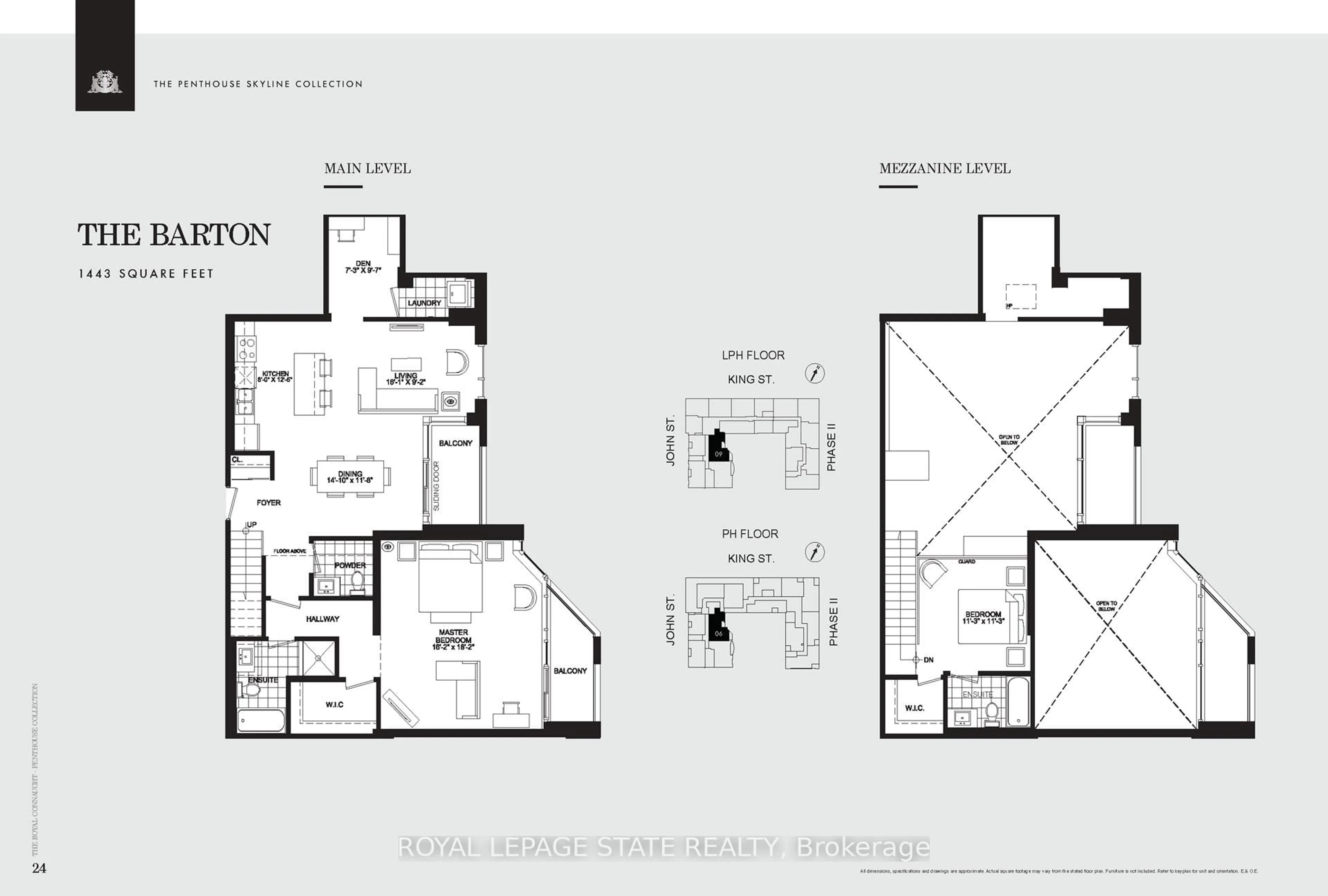 Floor plan for 112 King St #PH6, Hamilton Ontario L8N 1A8