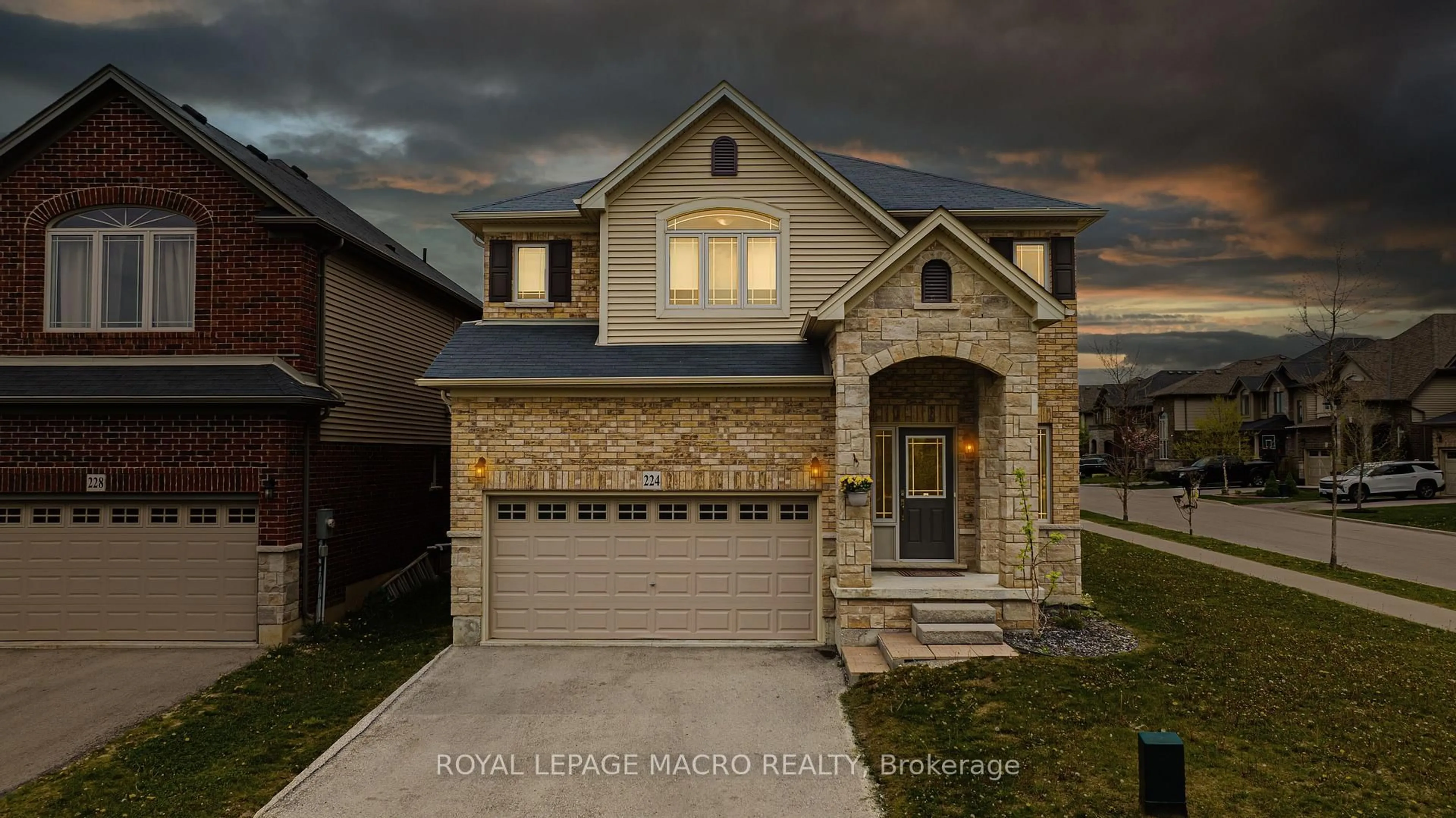 Home with brick exterior material, street for 224 Pumpkin Pass, Hamilton Ontario L0R 1C0
