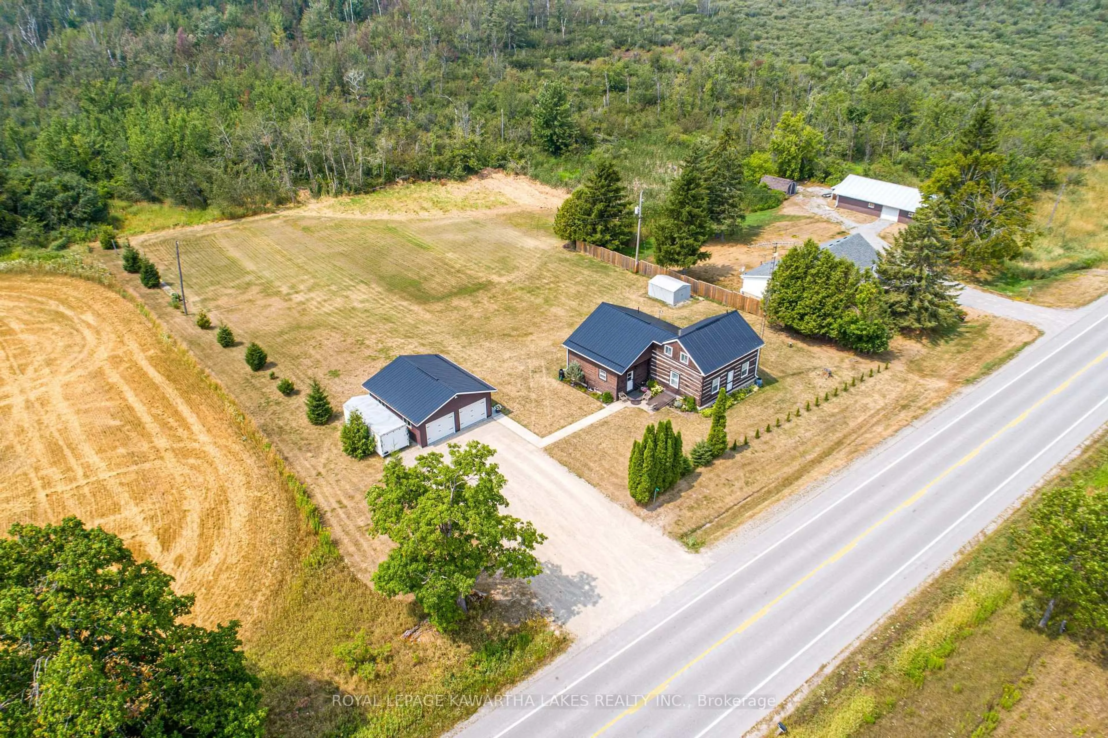 A pic from outside/outdoor area/front of a property/back of a property/a pic from drone, unknown for 1183 Eldon Rd, Kawartha Lakes Ontario K0M 2M0