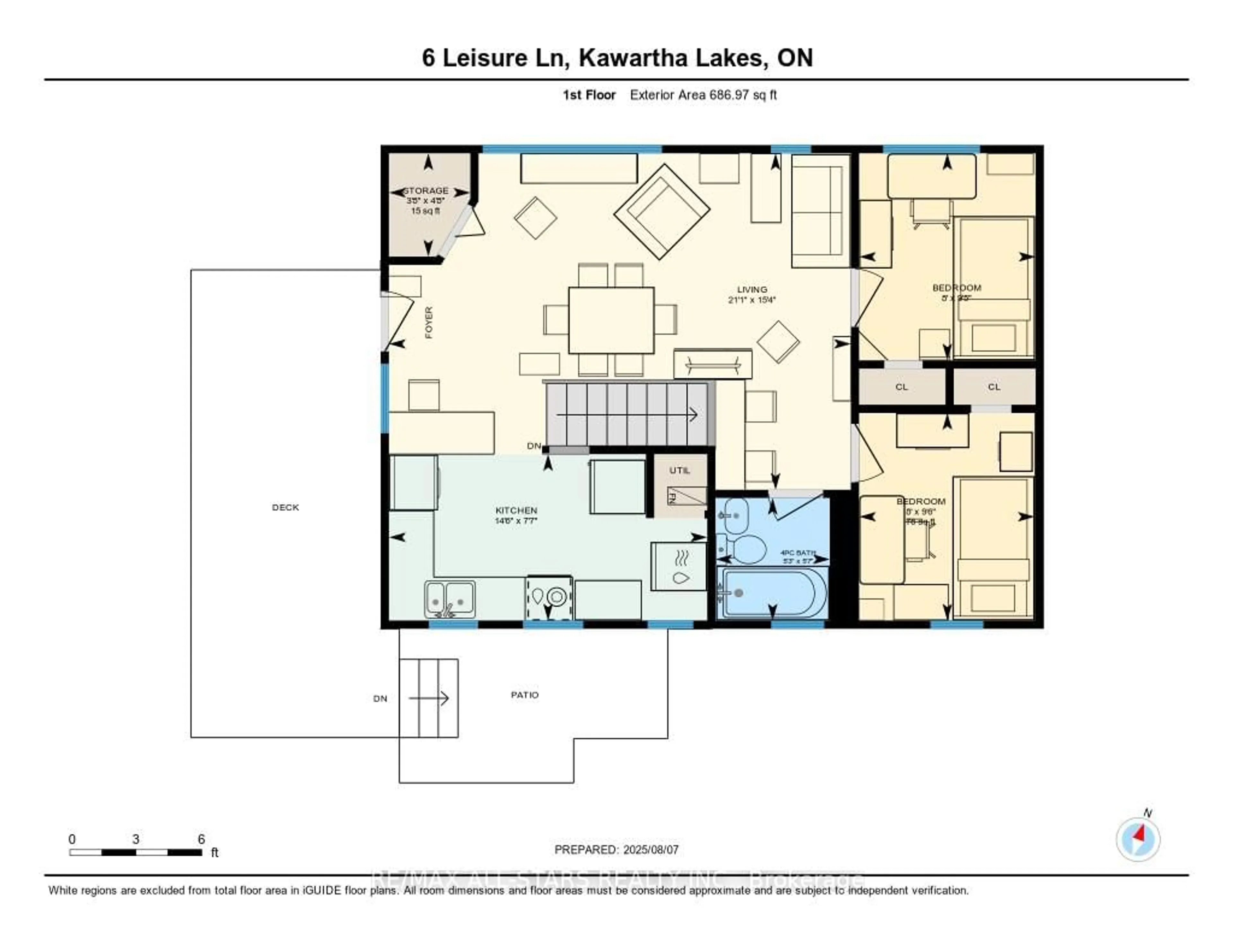 Floor plan for 6 Leisure Lane, Kawartha Lakes Ontario K9V 4R1