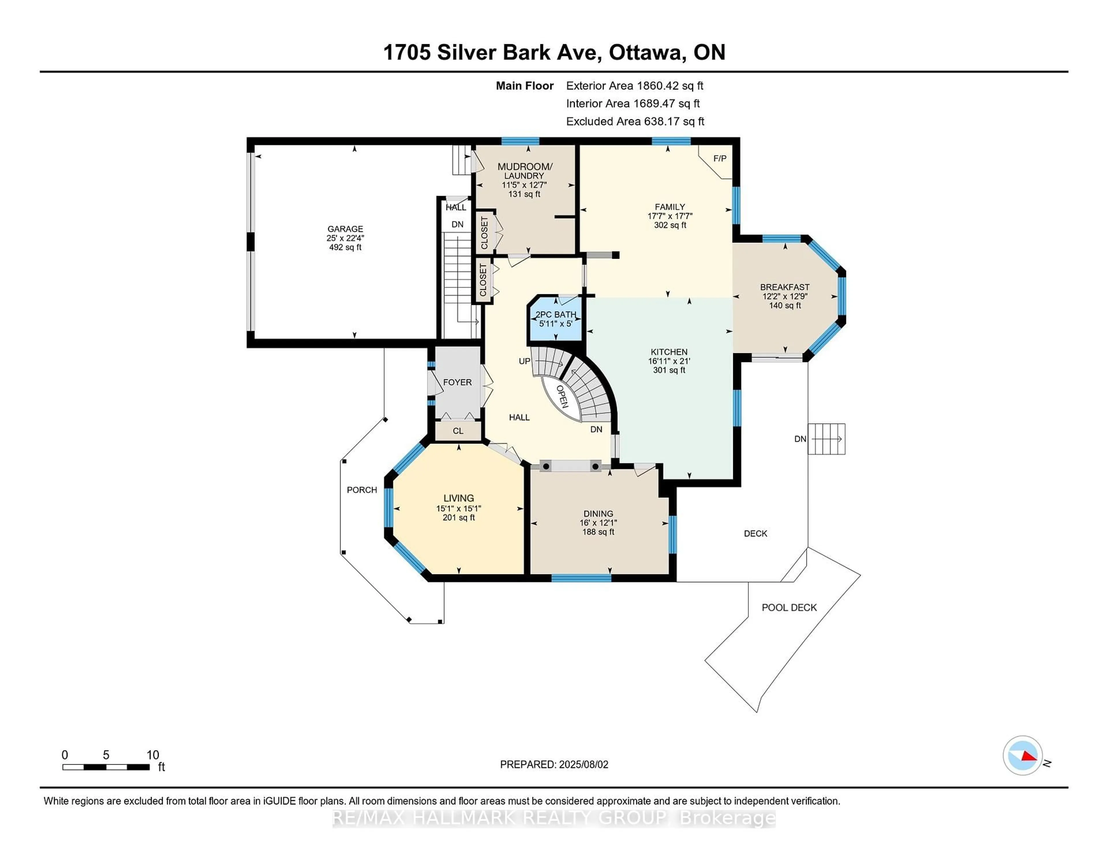 Floor plan for 1705 Silver Bark Ave, Orleans Ontario K1C 7A9