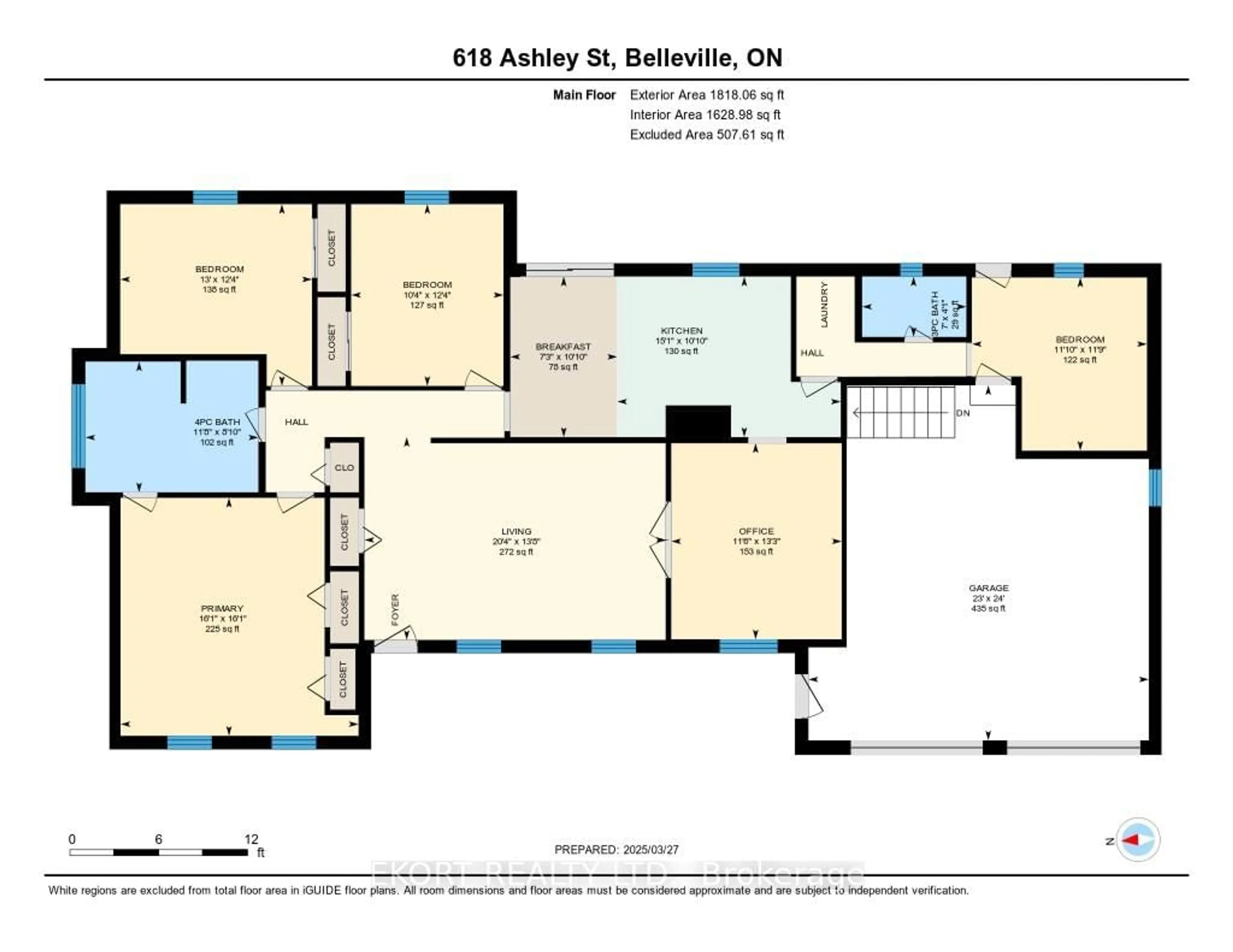 Floor plan for 618 Ashley St, Quinte West Ontario K0K 2B0