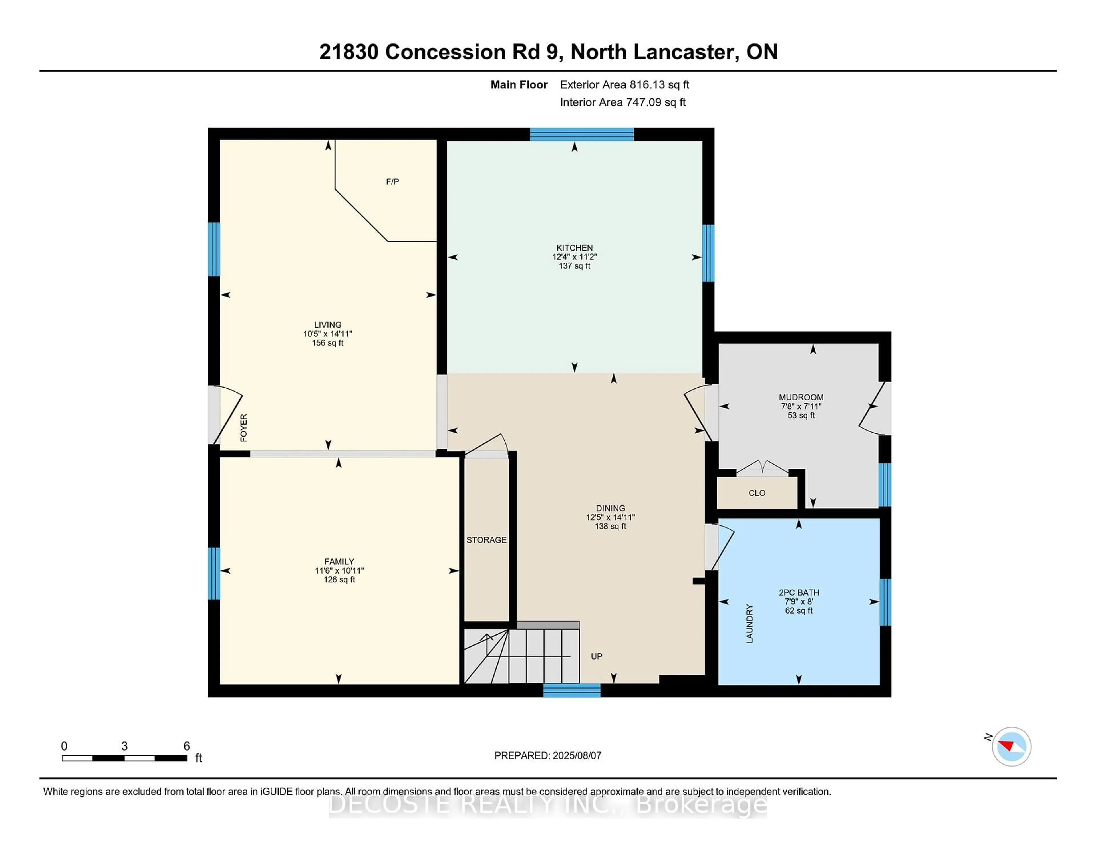 Floor plan for 21830 Conc 9 Rd, South Glengarry Ontario K0C 1Z0