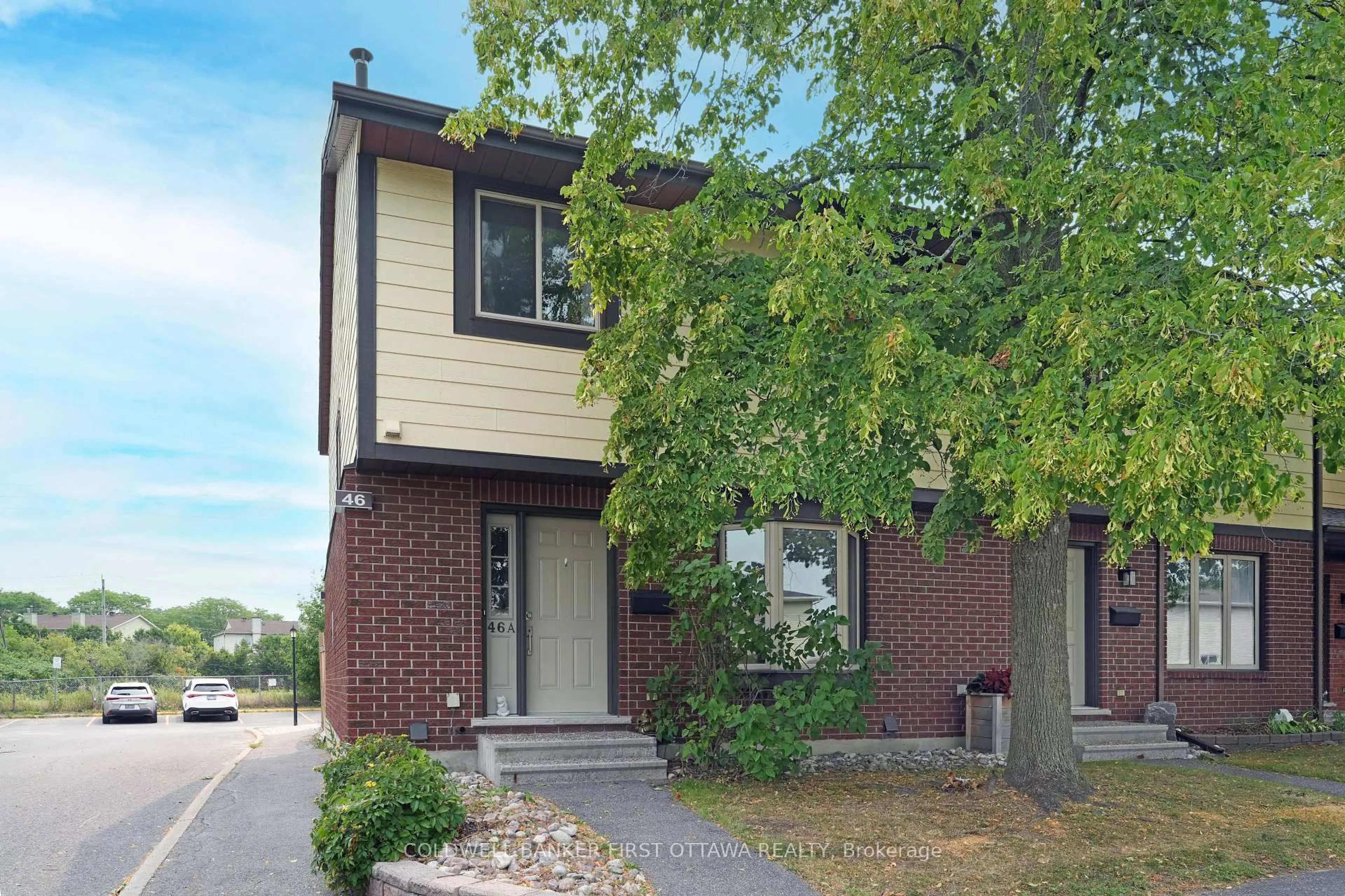 Home with brick exterior material, street for 46A Medhurst Dr, Ottawa Ontario K2G 4V2