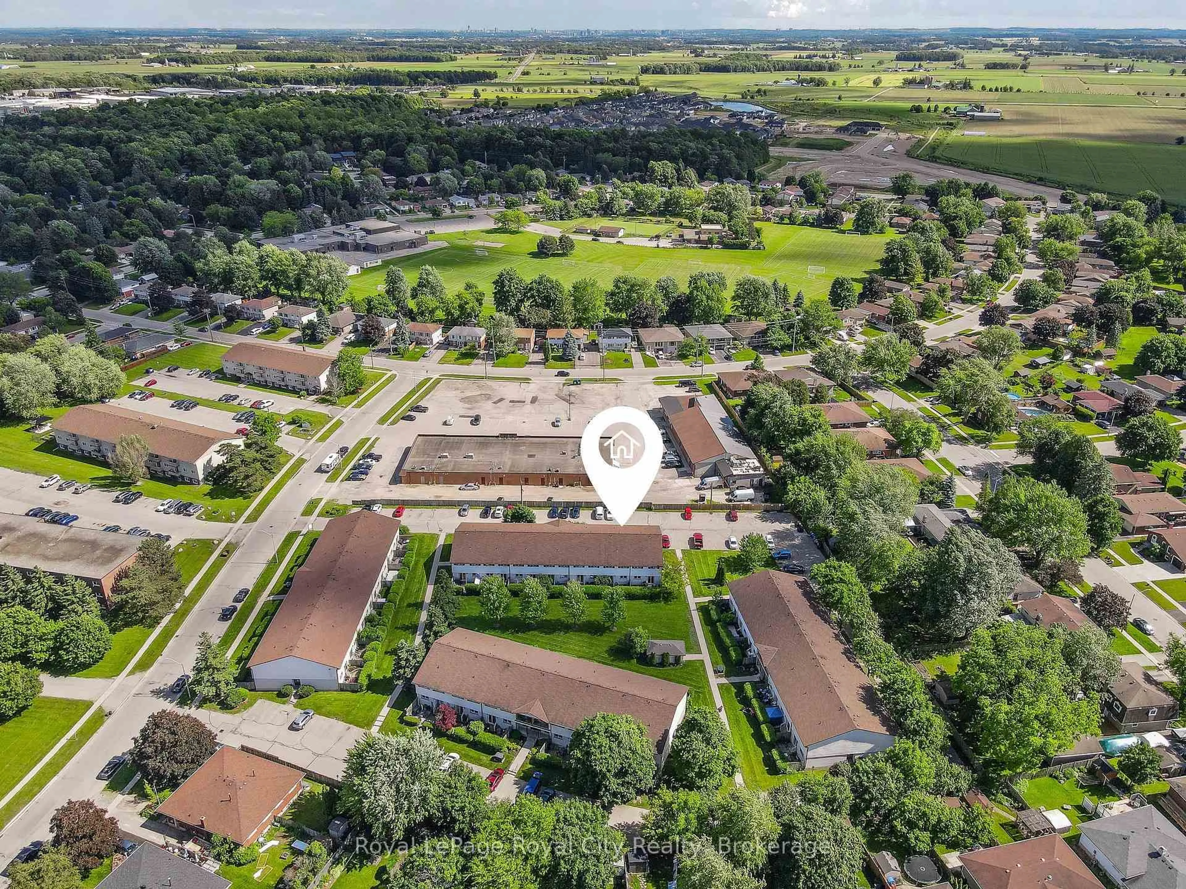 A pic from outside/outdoor area/front of a property/back of a property/a pic from drone, street for 30D Flamingo Dr #53, Woolwich Ontario N3B 1V5