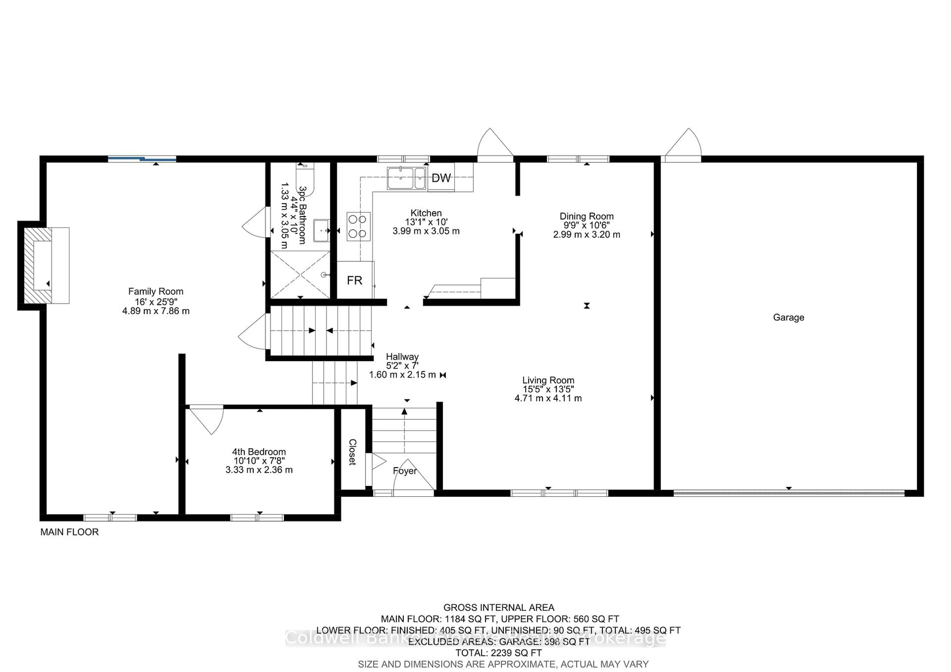 Floor plan for 19 Wesley Cres, Erin Ontario N0B 1T0