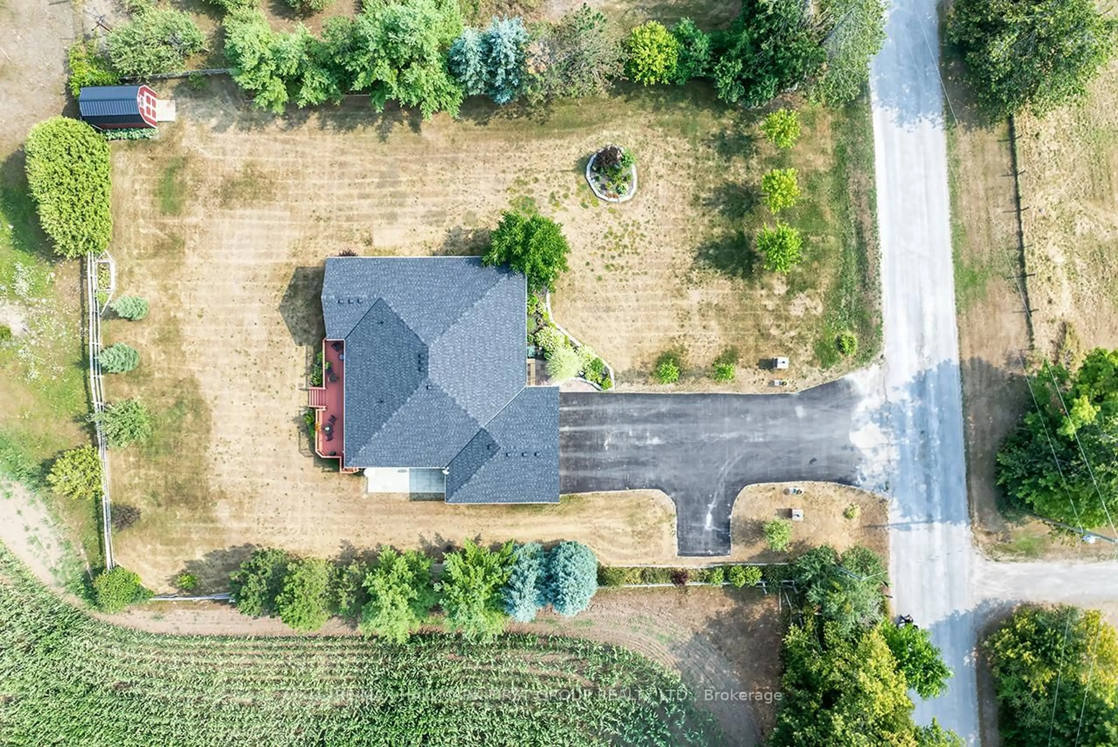 A pic from outside/outdoor area/front of a property/back of a property/a pic from drone, street for 2523 Asphodel 12th Line, Asphodel-Norwood Ontario K0L 2V0