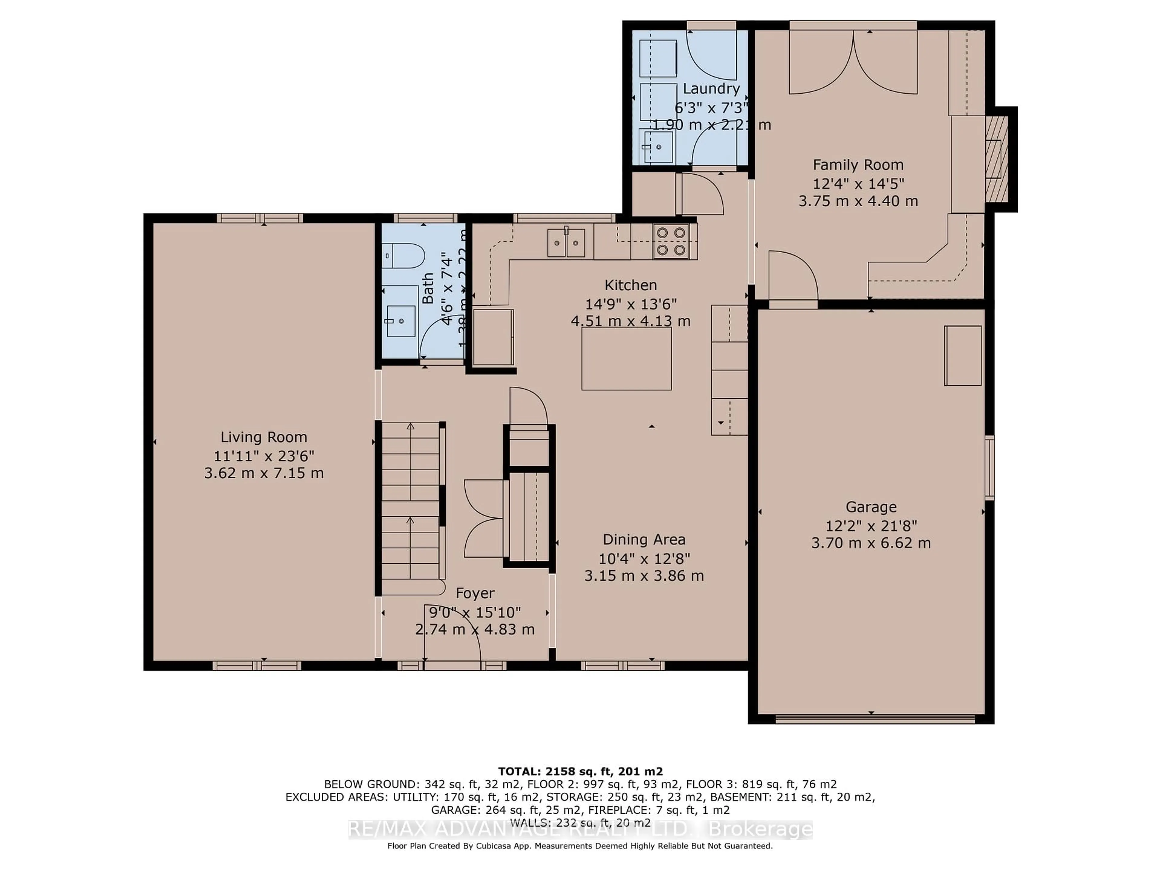 Floor plan for 57 Nottinghill Cres, London South Ontario N6K 1P9