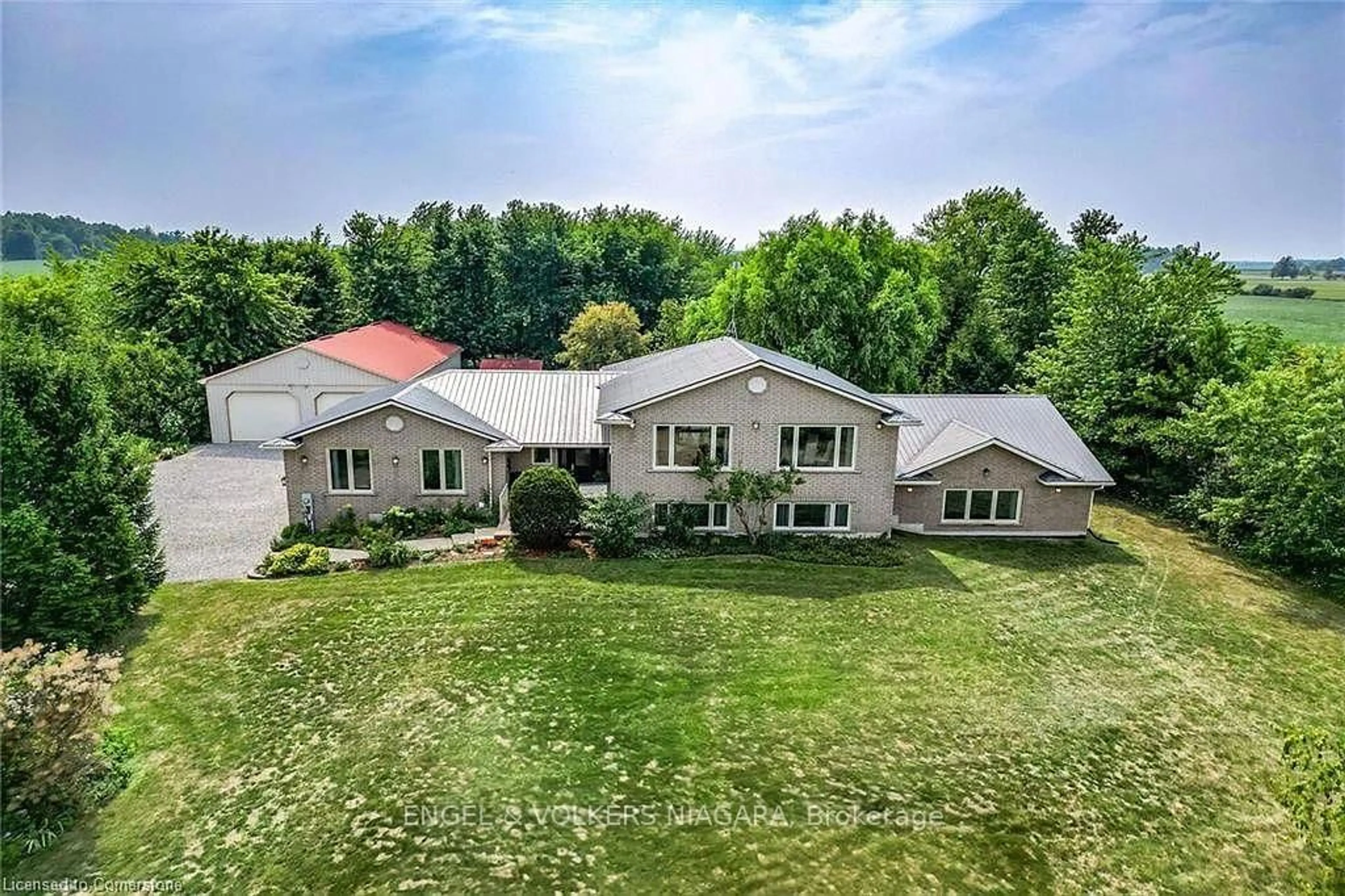 A pic from outside/outdoor area/front of a property/back of a property/a pic from drone, mountain view for 335 Moores Rd, Haldimand Ontario N0A 1R0