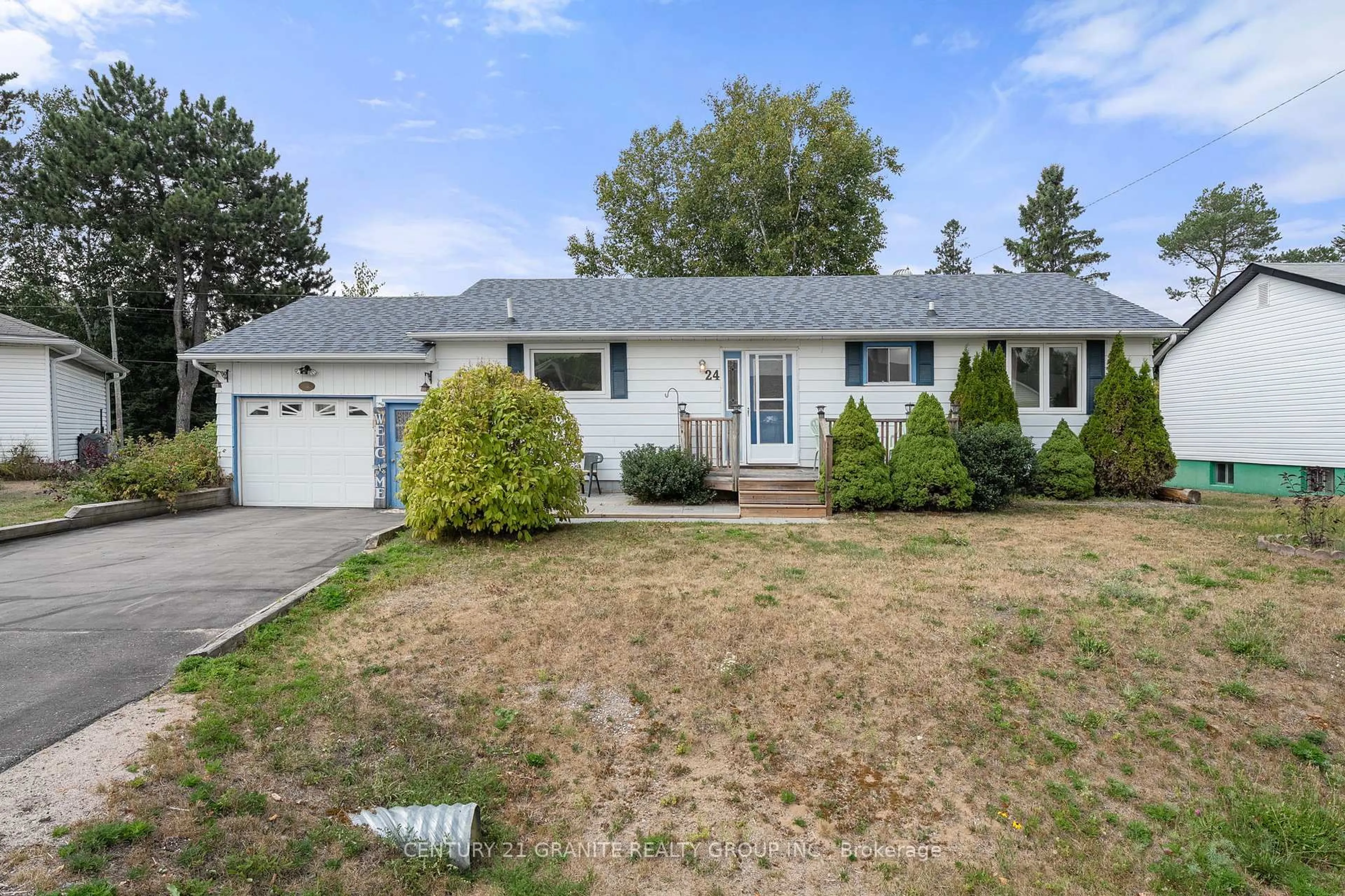 Home with vinyl exterior material, street for 24 Great Oak St, Highlands East Ontario K0L 1M0