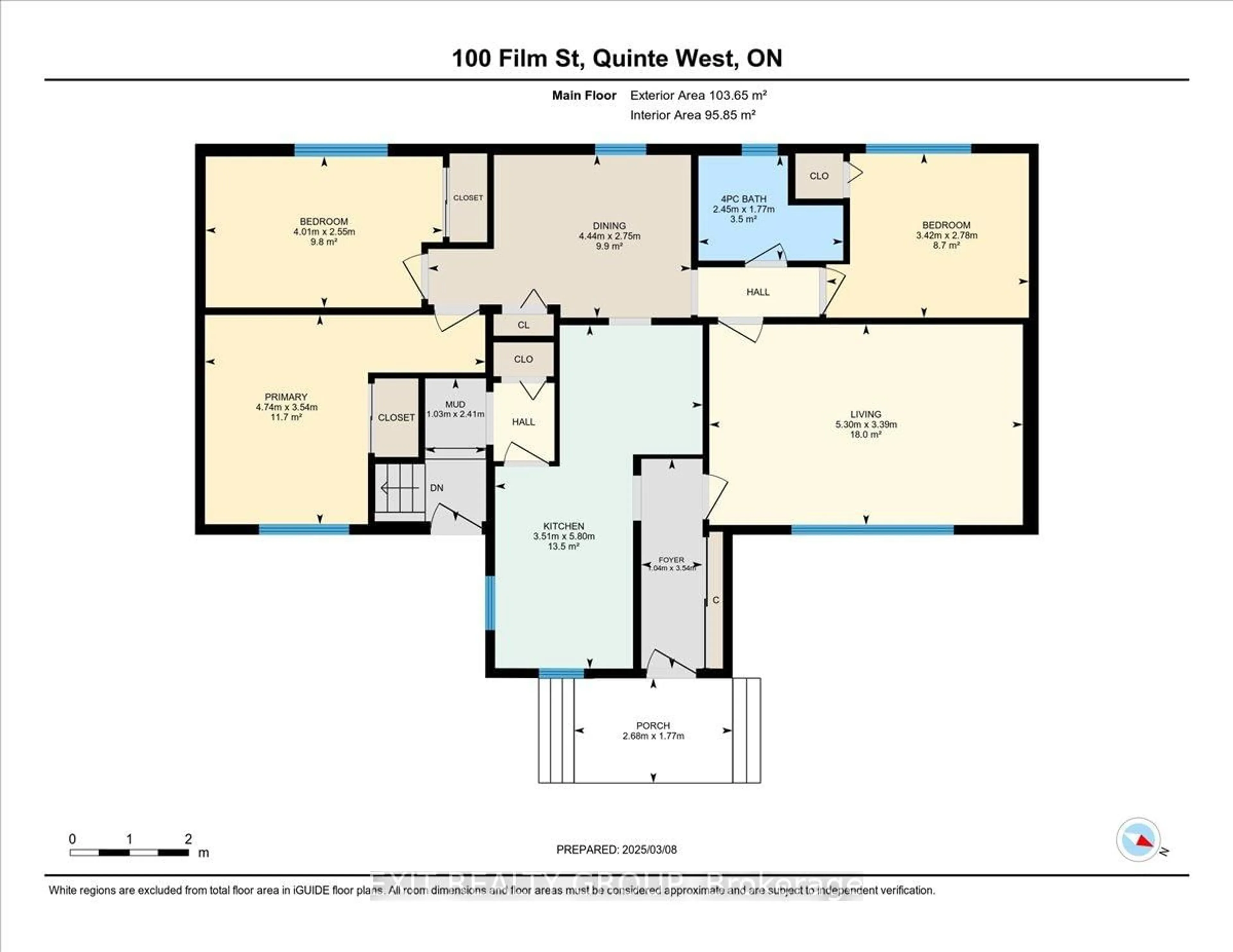Floor plan for 100 Film St, Quinte West Ontario K8V 5K2