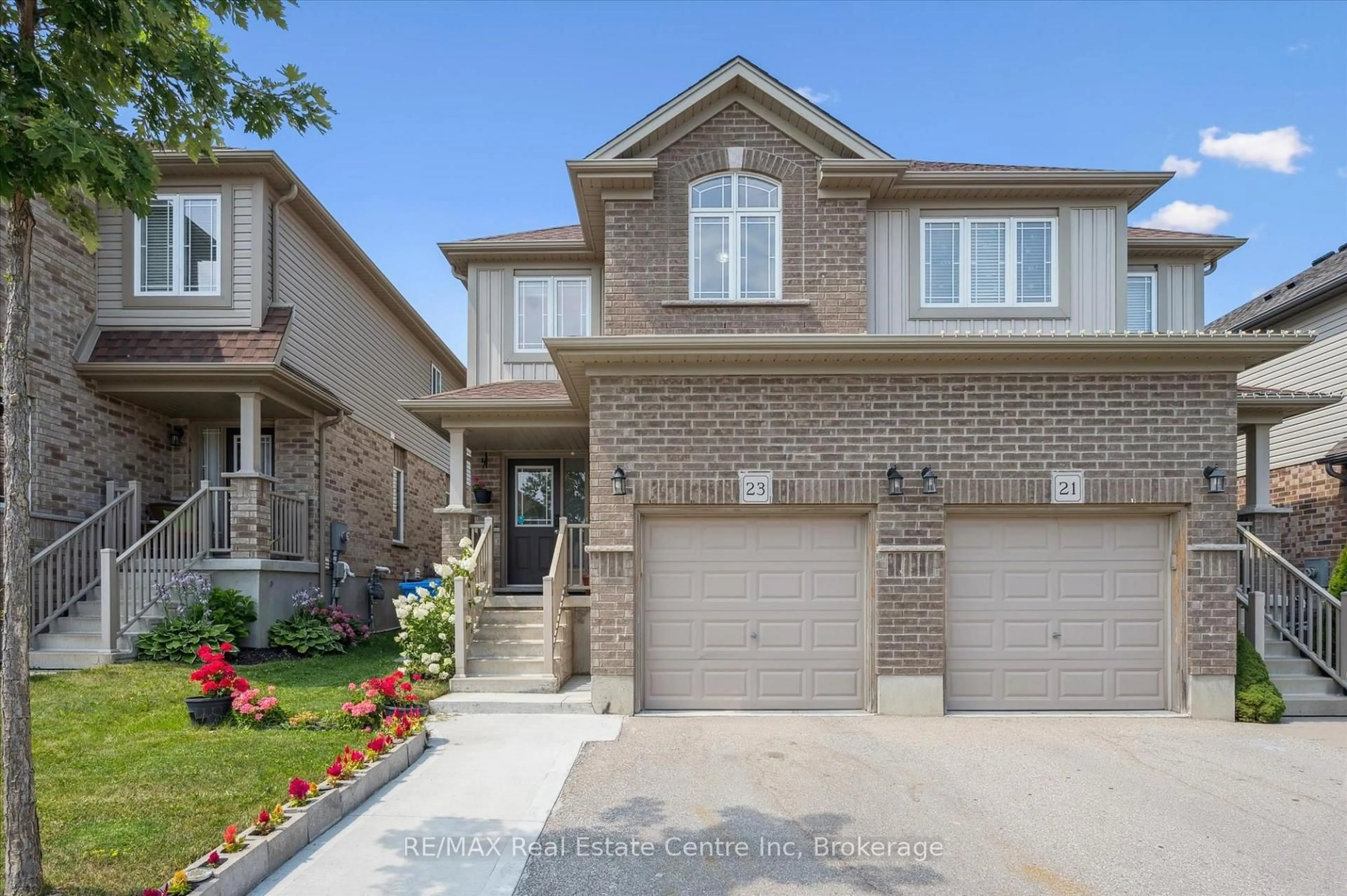 Home with brick exterior material, street for 23 Ambrous Cres, Guelph Ontario N1G 0G1