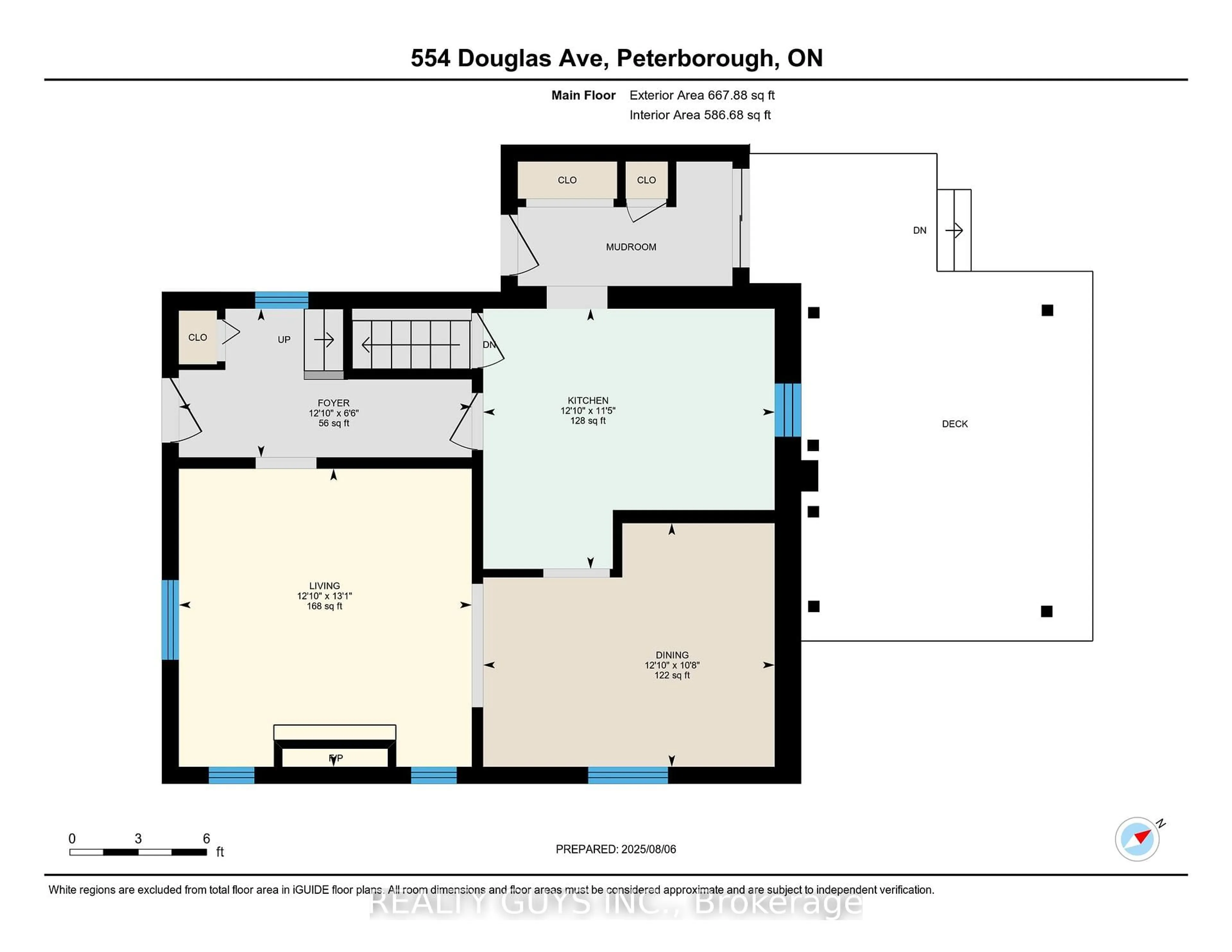 Floor plan for 554 Douglas Ave, Peterborough Central Ontario K9J 4L1