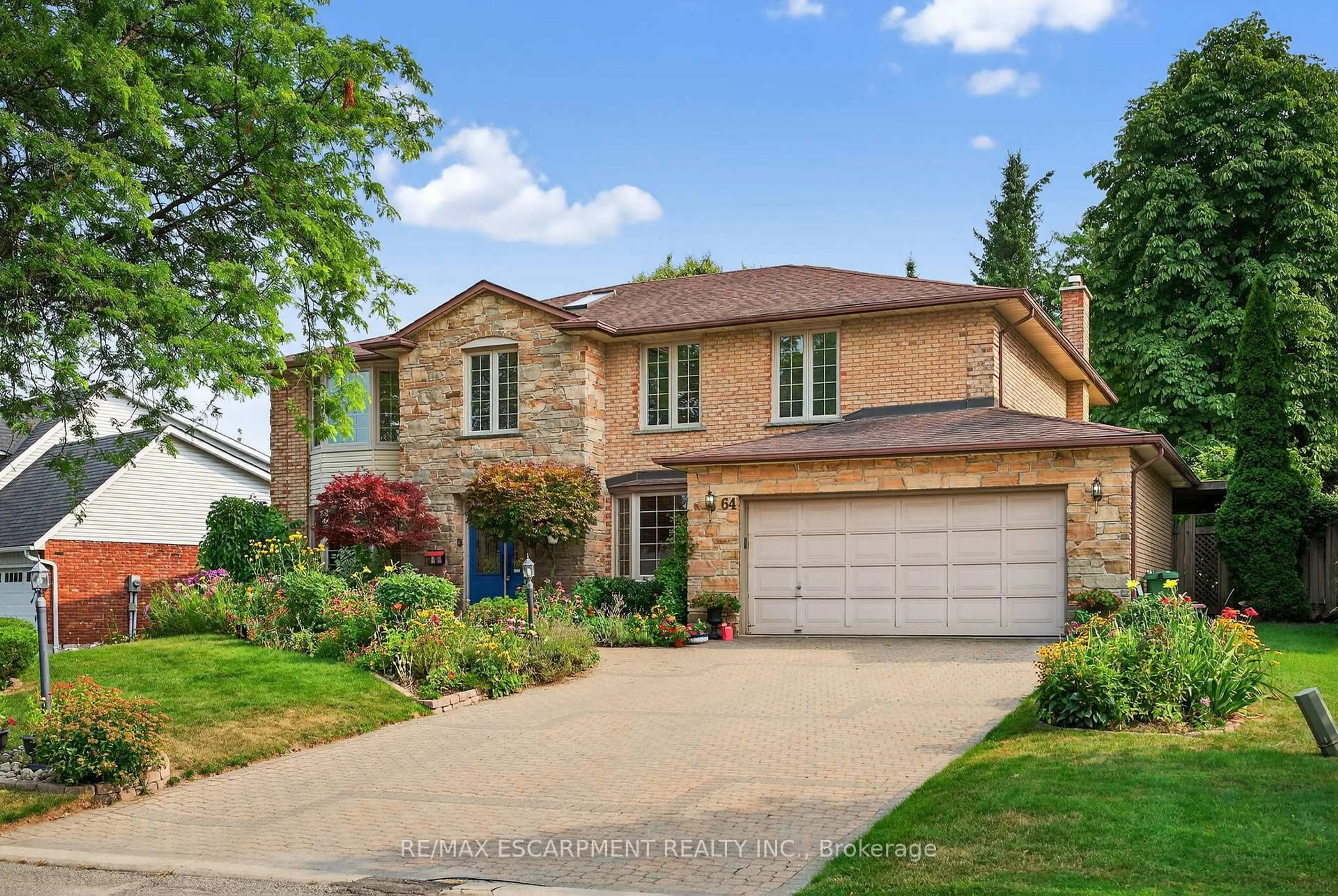 Home with brick exterior material, street for 64 Summerdale Pl, Hamilton Ontario L9G 3Z7
