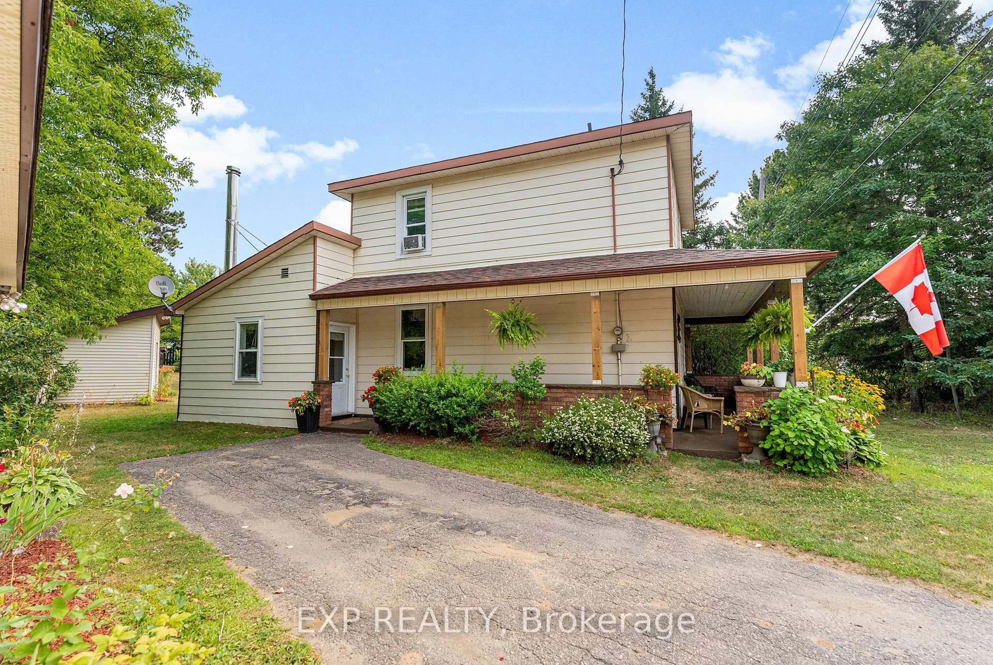 A pic from outside/outdoor area/front of a property/back of a property/a pic from drone, street for 19350 Opeongo Line, Barry's Bay Ontario K0J 1B0