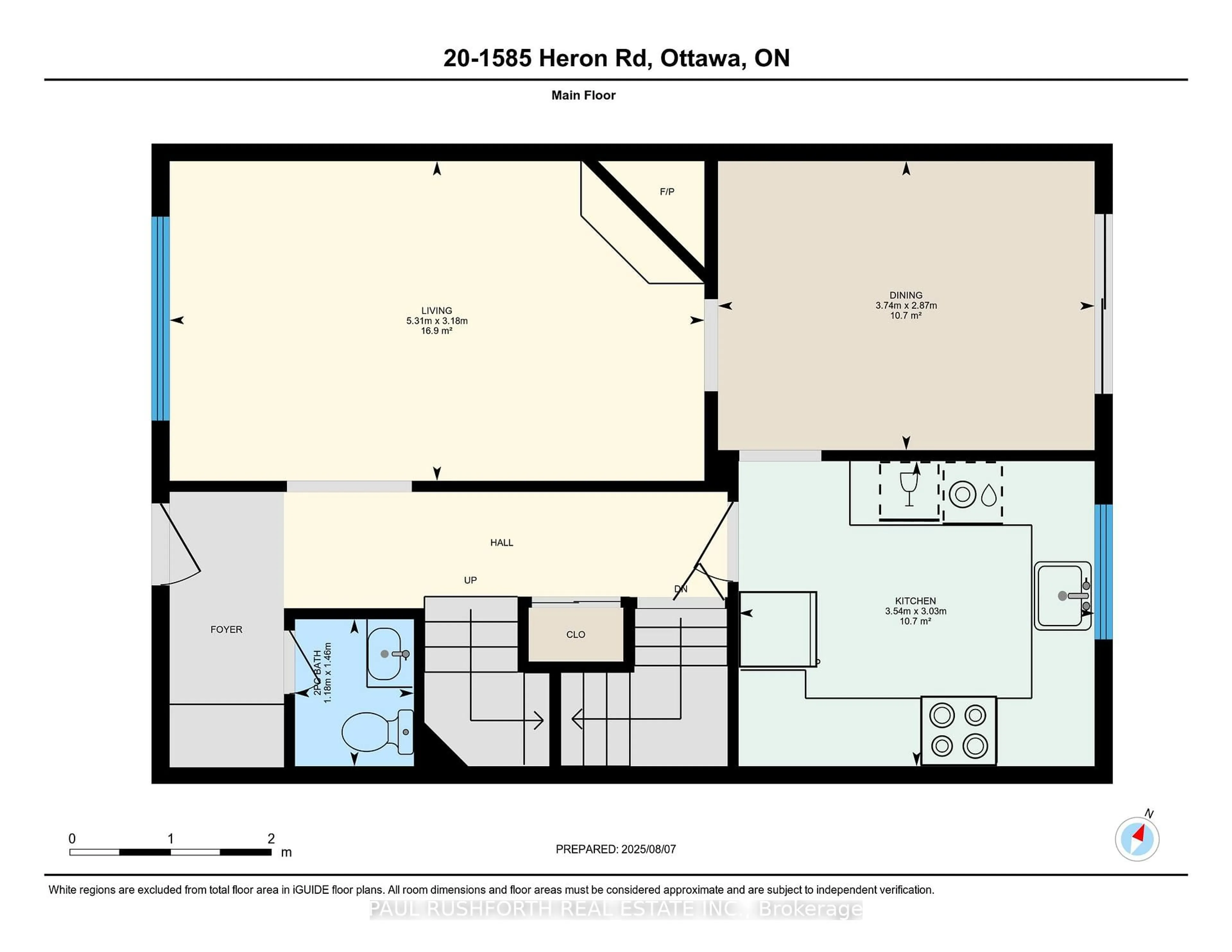 Floor plan for 1585 Heron Rd #20, Ottawa Ontario K1V 9V1