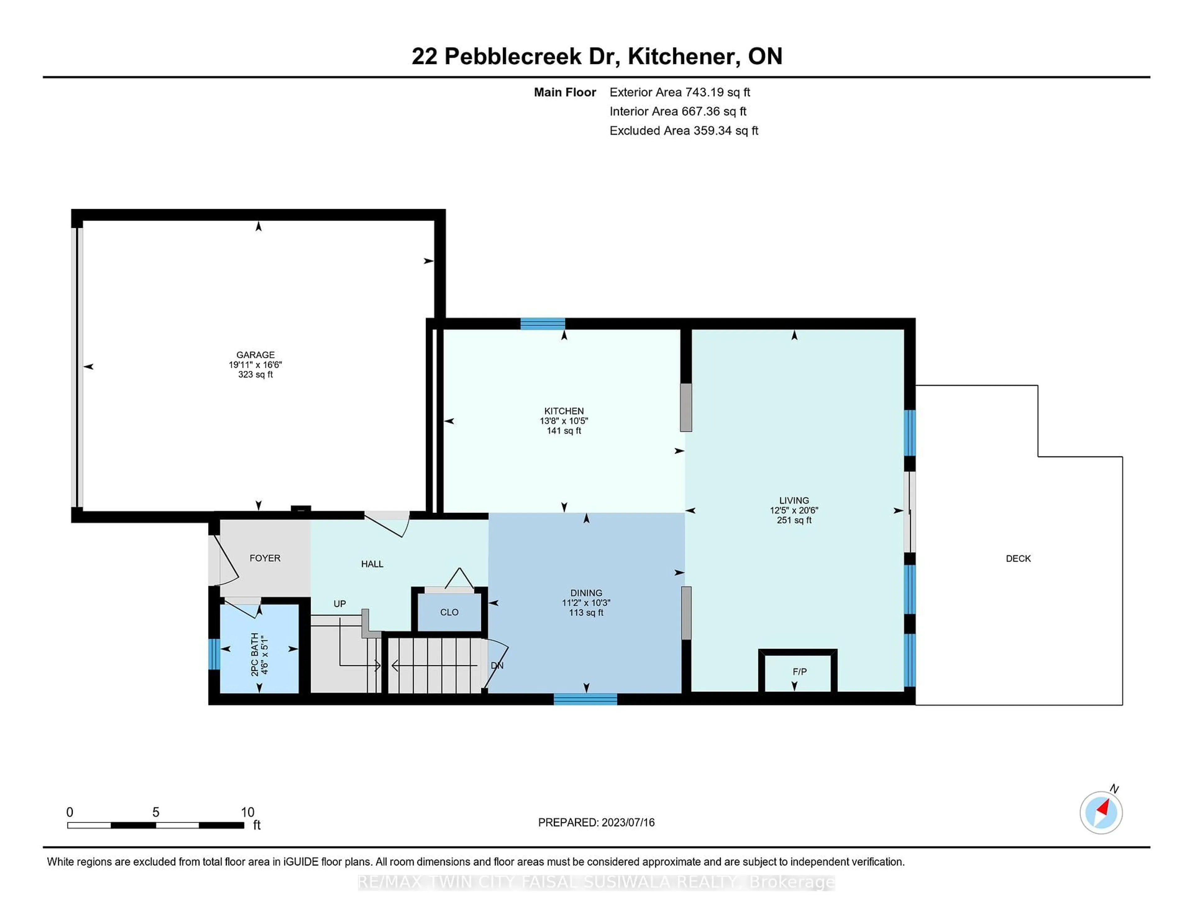 Floor plan for 22 Pebblecreek Dr, Kitchener Ontario N2A 4J8