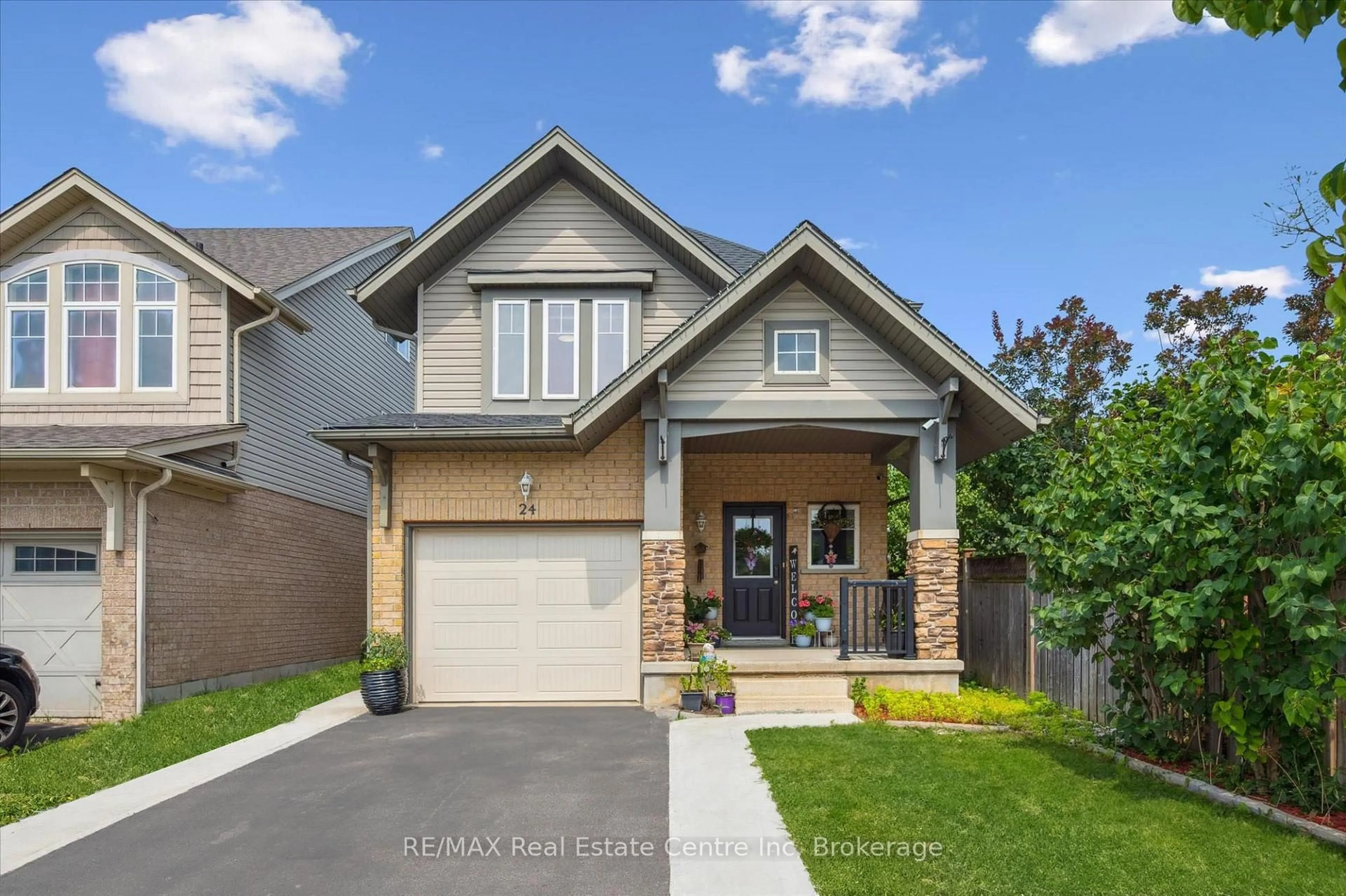 Home with brick exterior material, street for 24 WILKIE Cres, Guelph Ontario N1L 0B1
