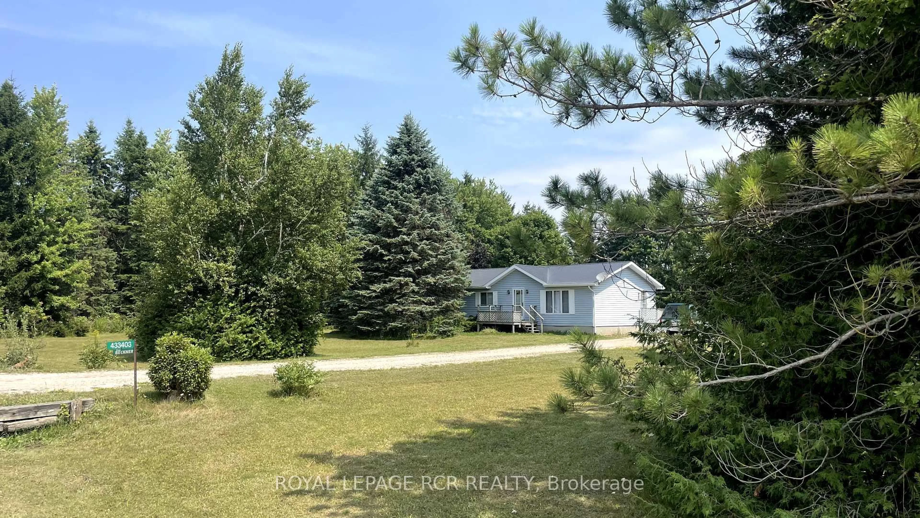 A pic from outside/outdoor area/front of a property/back of a property/a pic from drone, forest/trees view for 433403 4th Line, Amaranth Ontario L9W 0P2