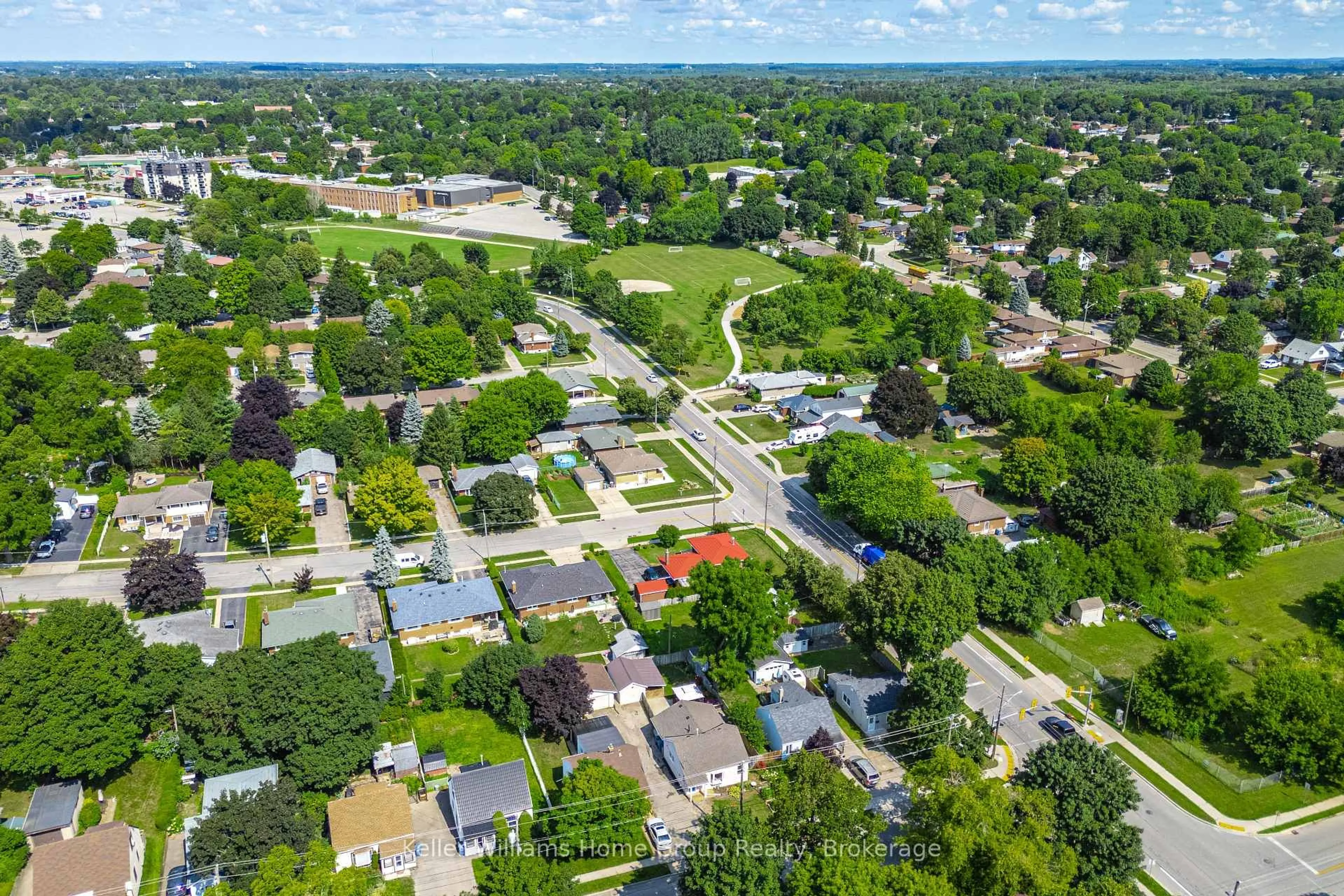 A pic from outside/outdoor area/front of a property/back of a property/a pic from drone, street for 20 Cassino Ave, Guelph Ontario N1E 2H8