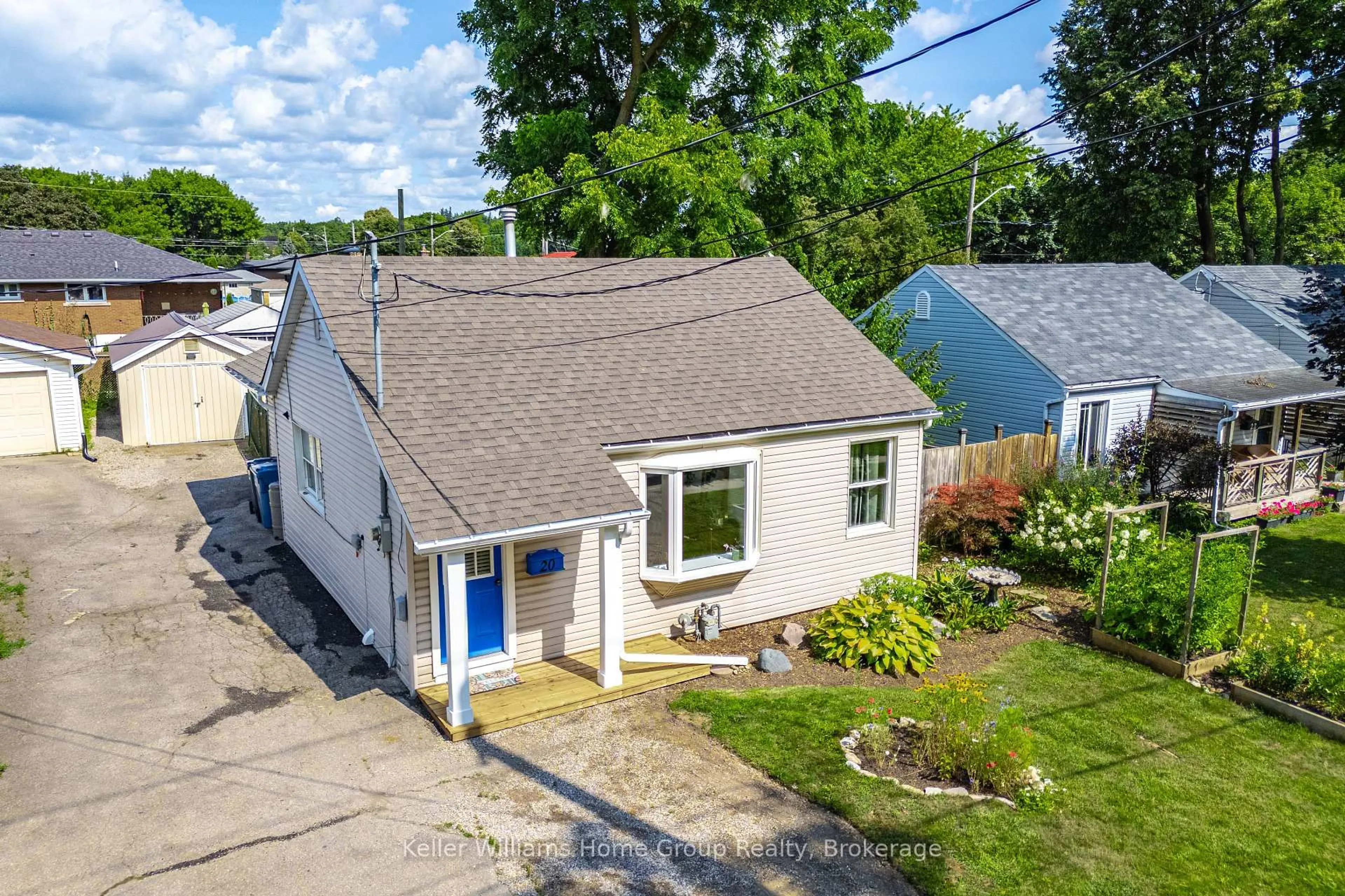 A pic from outside/outdoor area/front of a property/back of a property/a pic from drone, street for 20 Cassino Ave, Guelph Ontario N1E 2H8