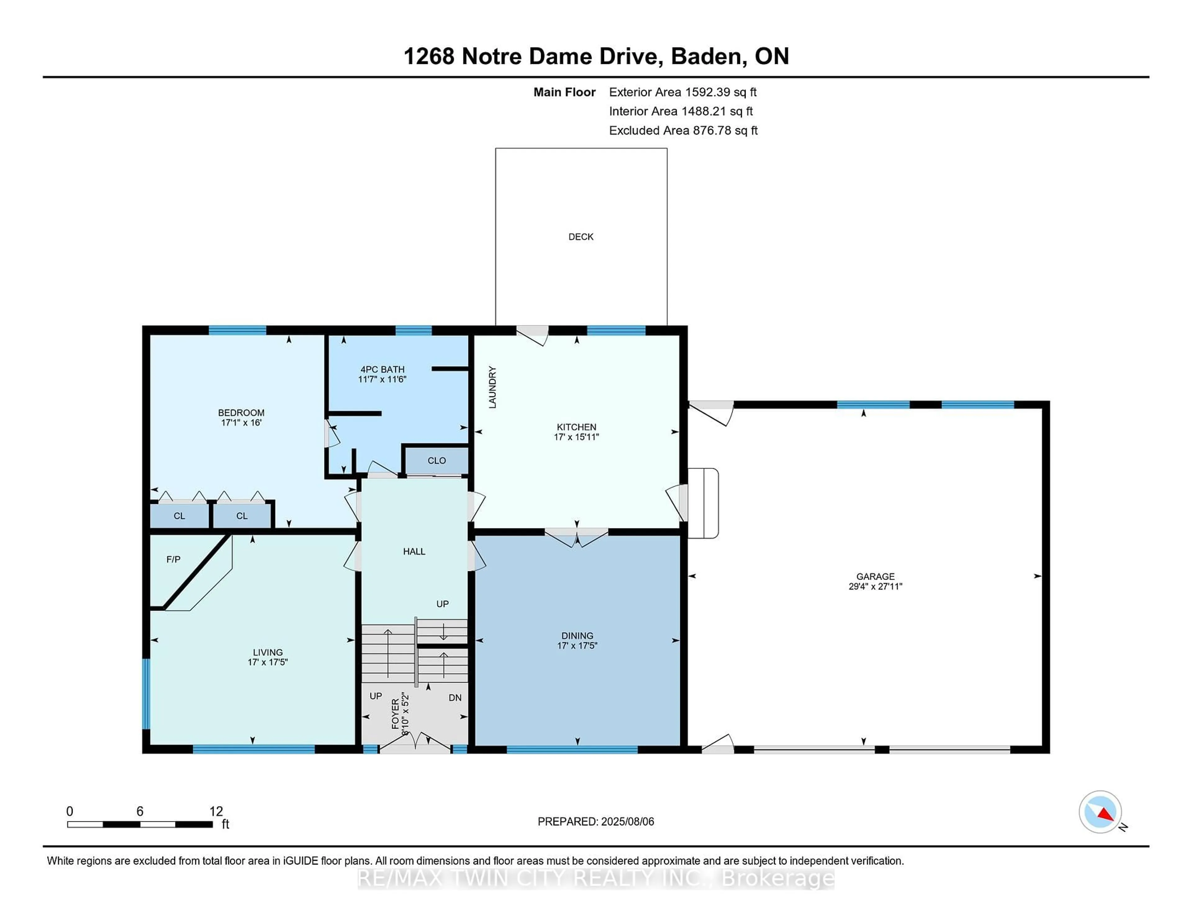 Floor plan for 1268 Notre Dame Dr Dr, Wilmot Ontario N0B 0B2