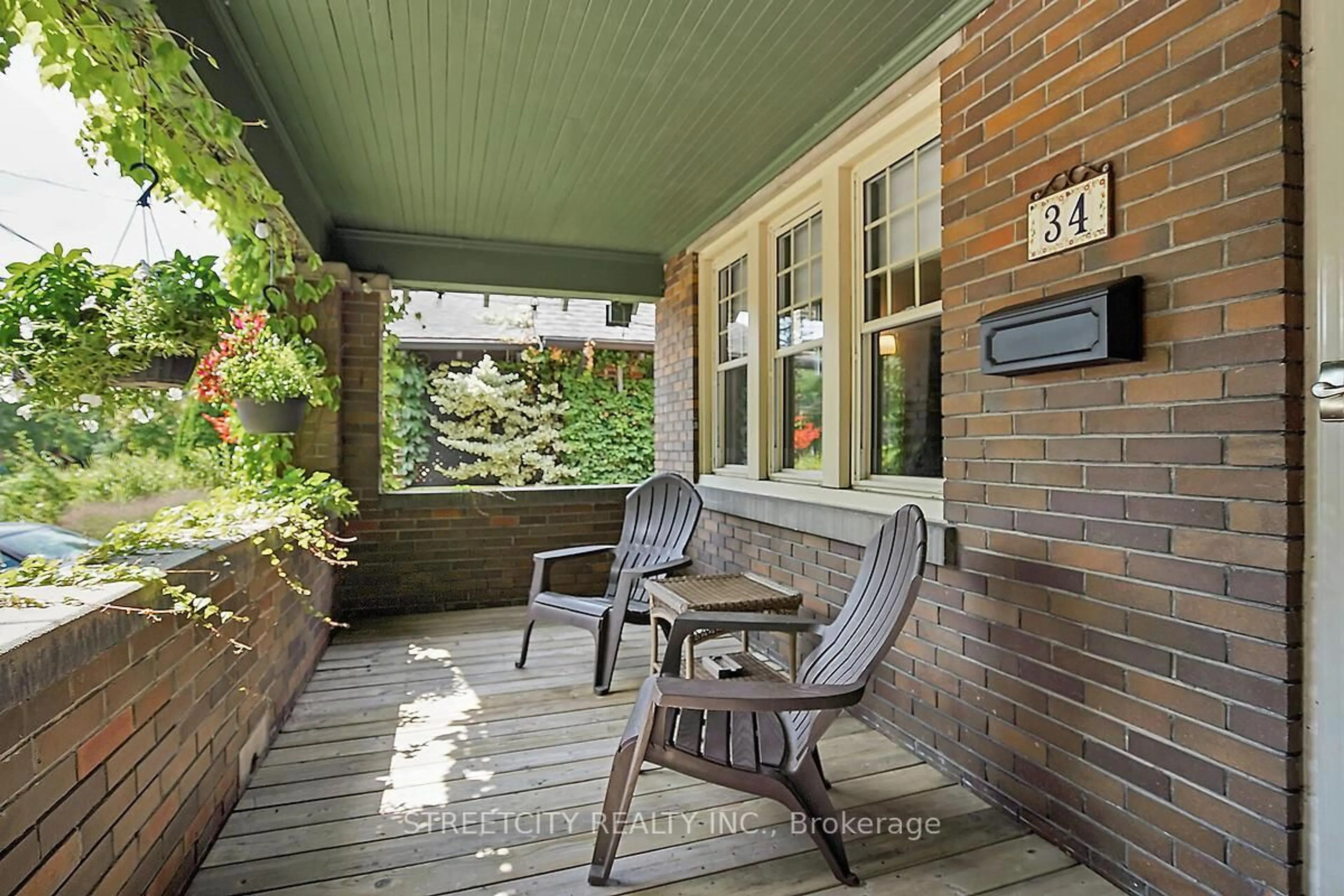 Patio, street for 34 Bruce St, London South Ontario N6C 1G4