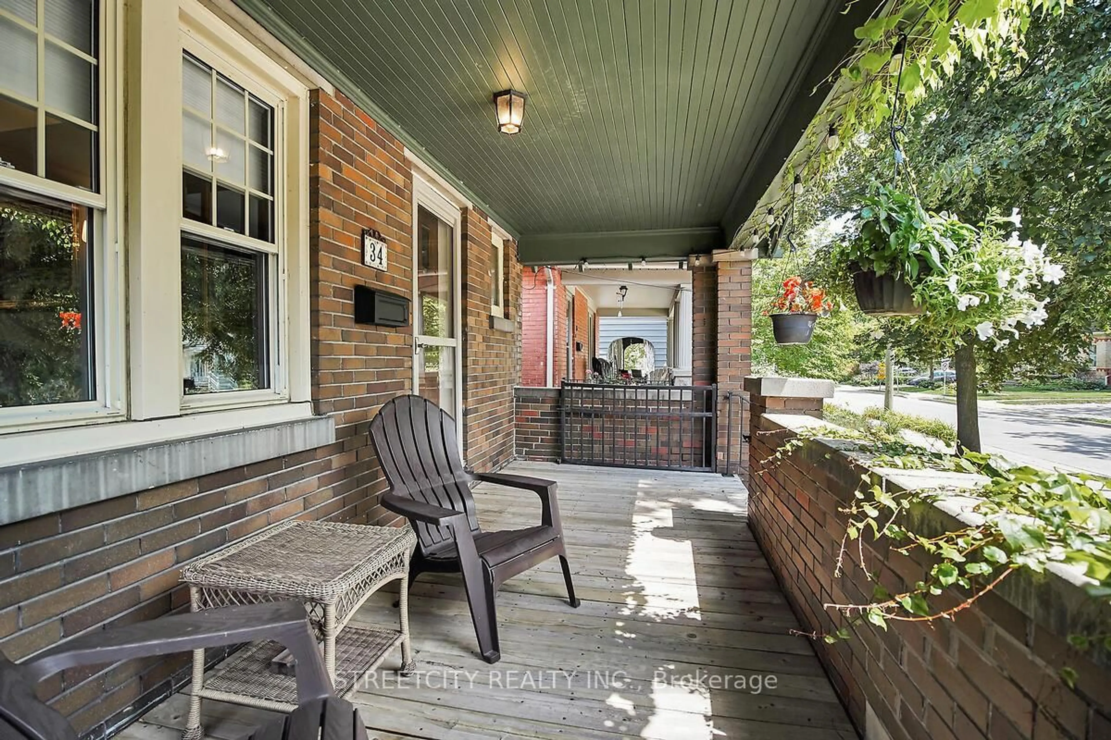 Patio, street for 34 Bruce St, London South Ontario N6C 1G4