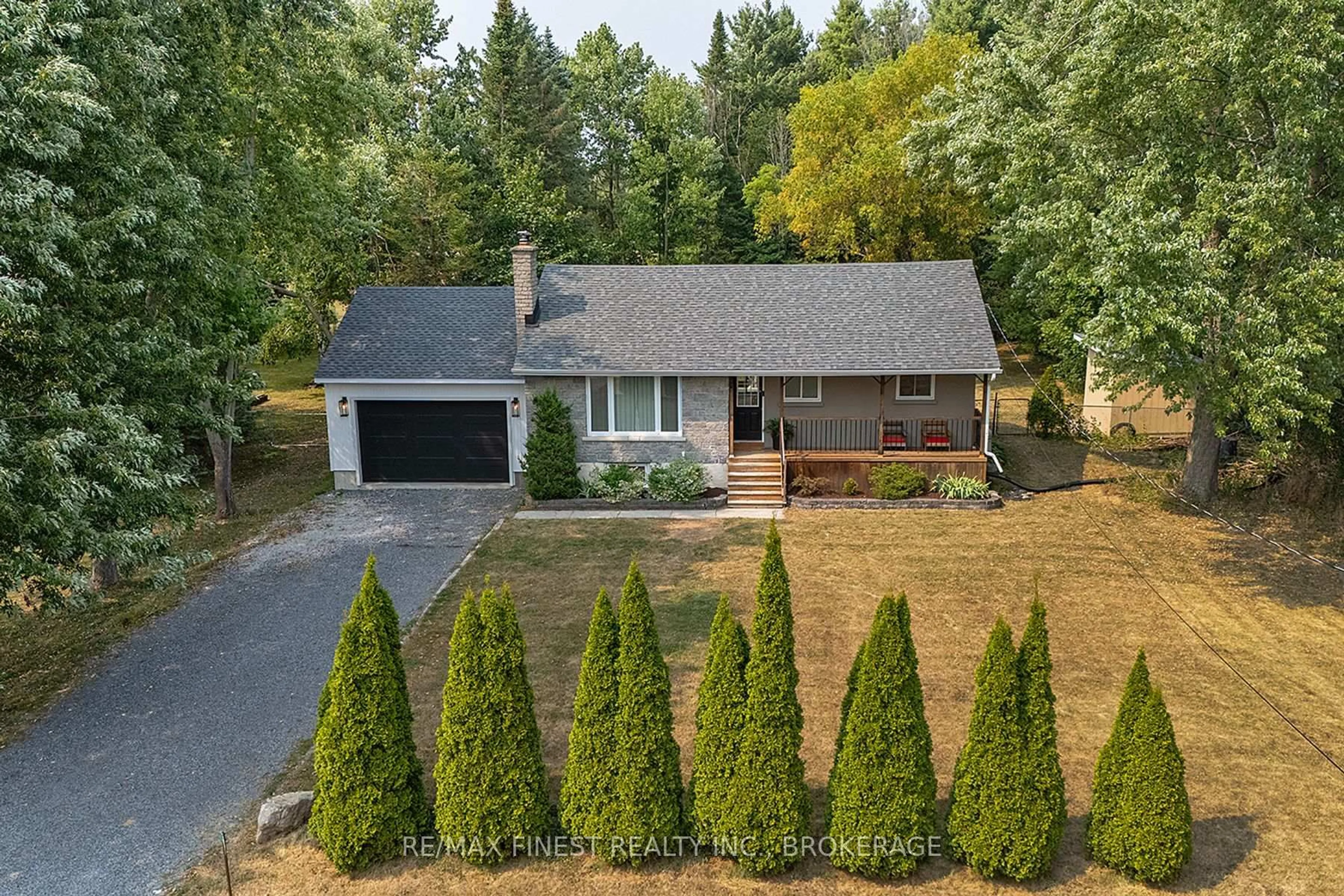 A pic from outside/outdoor area/front of a property/back of a property/a pic from drone, street for 2090 Burbrook Rd, Kingston Ontario K7L 4V4