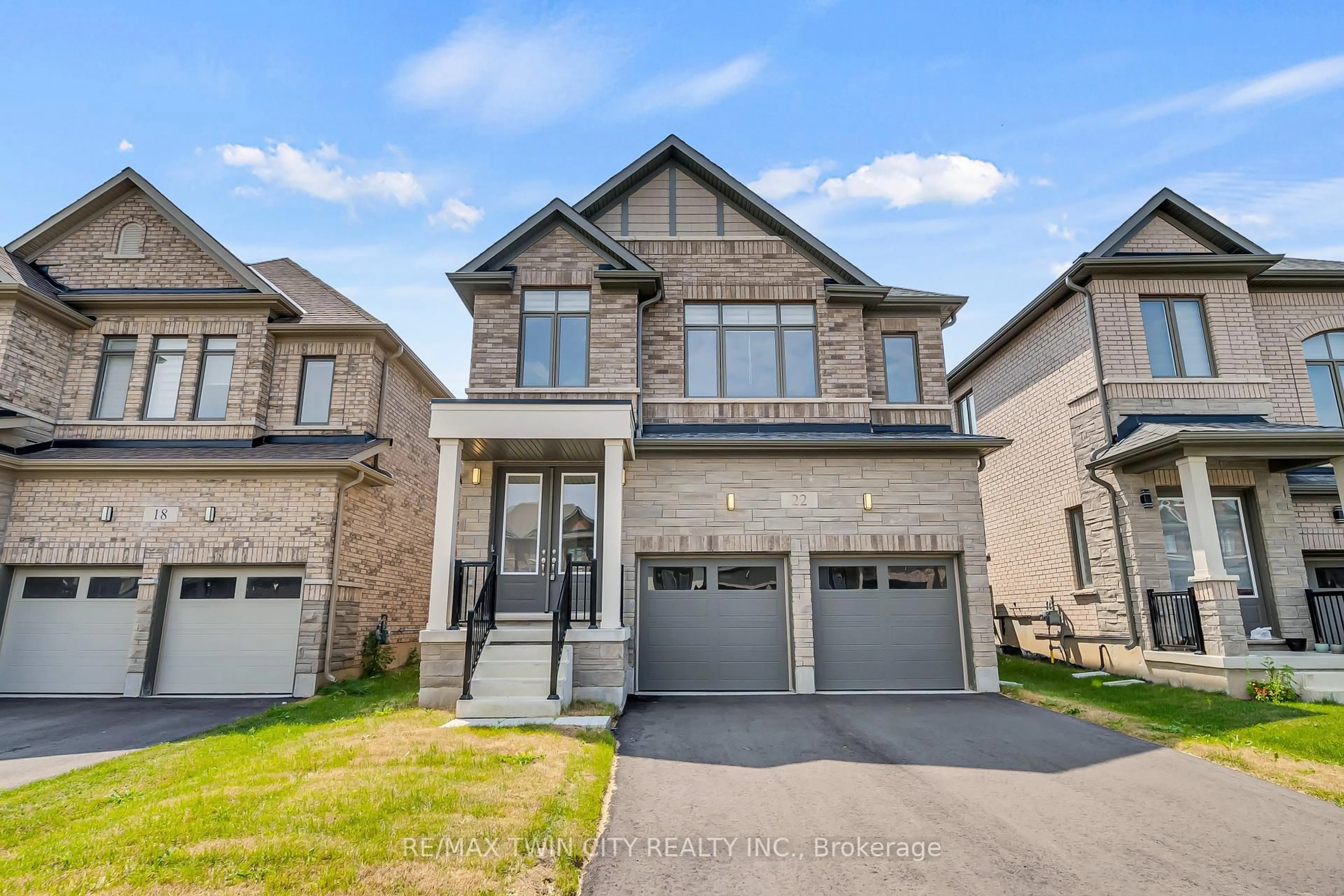 Home with brick exterior material, street for 22 Prince Philip Blvd, North Dumfries Ontario N0B 1E0