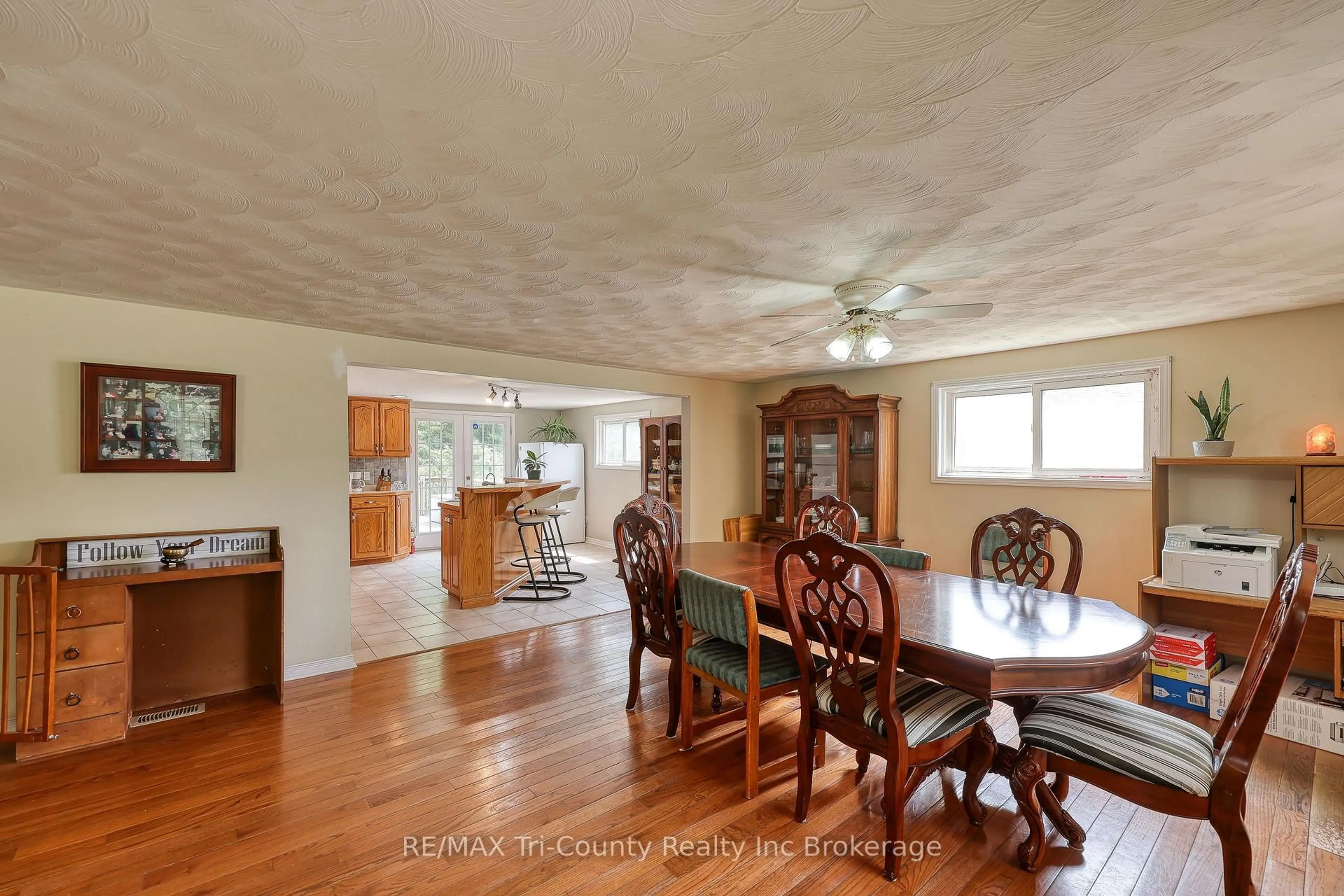 Dining room, wood/laminate floor for 1686 Charlottevile East Quarter Line, Norfolk Ontario N3Y 4K5