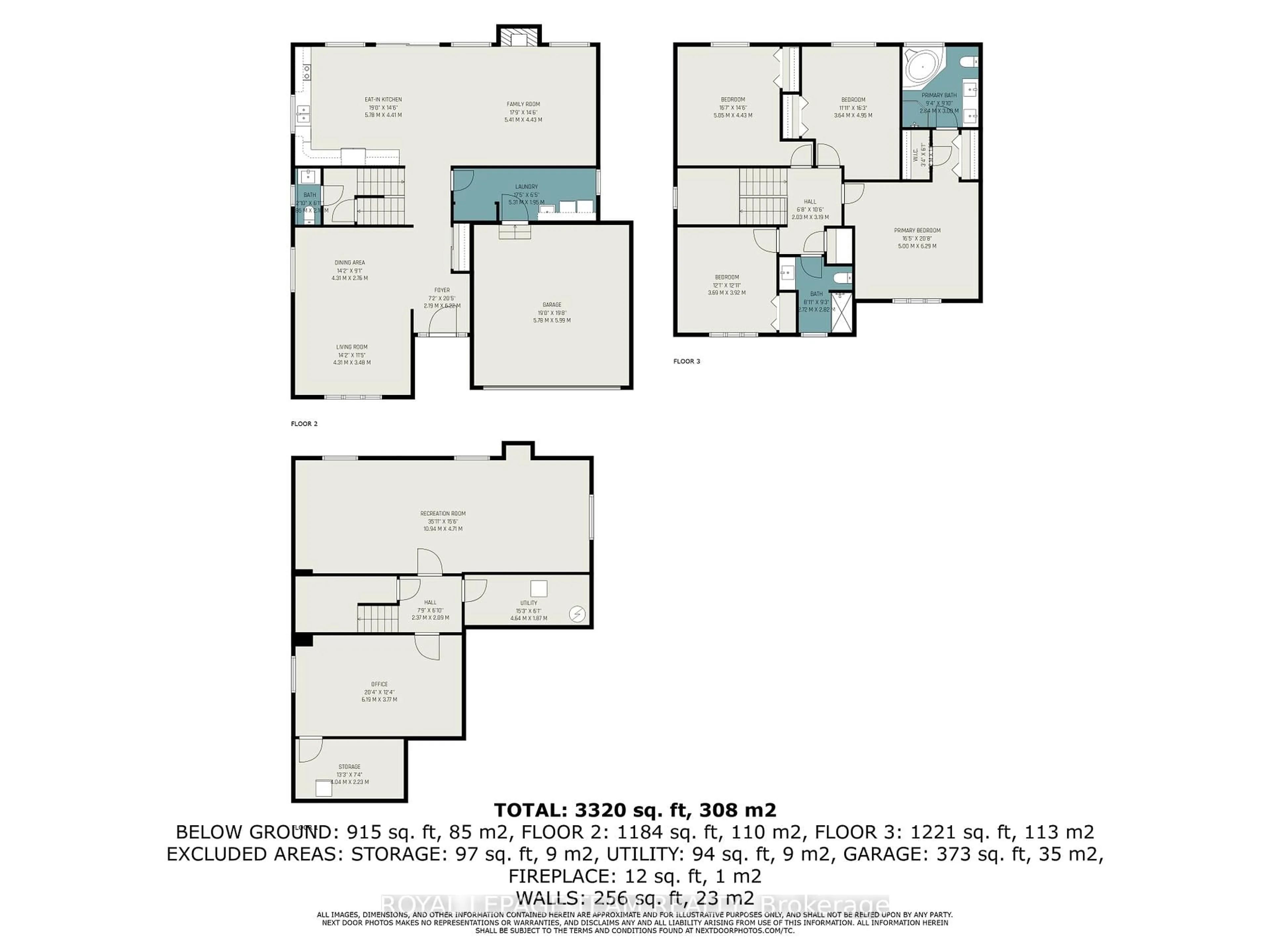 Floor plan for 74 Harry Douglas Dr, Ottawa Ontario K2S 1Z4