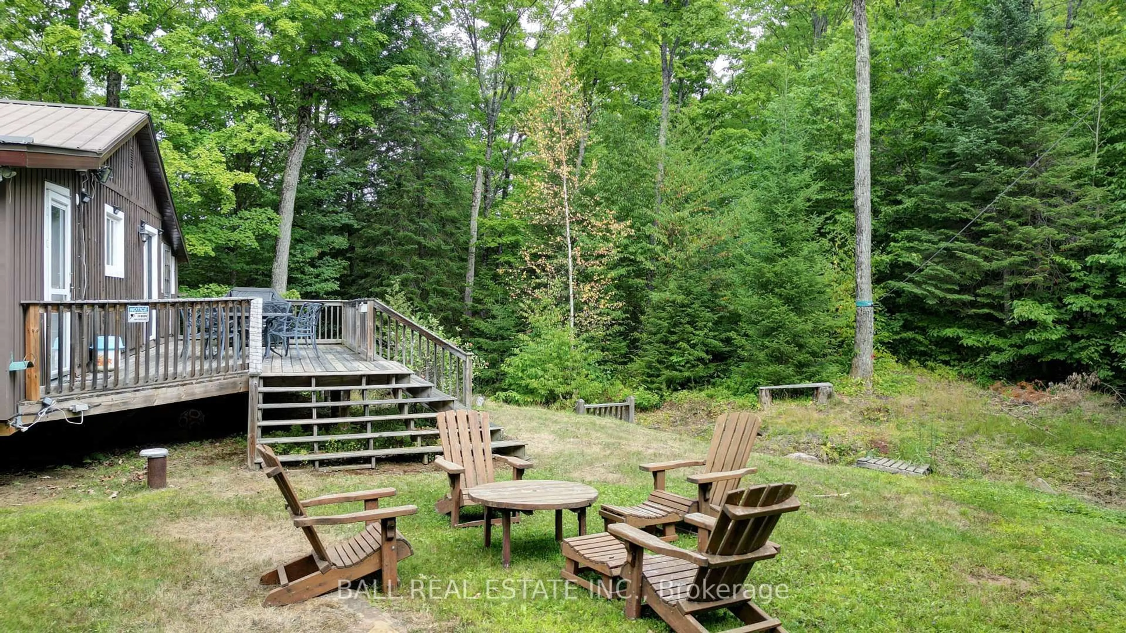 Patio, forest/trees view for 2884 Old Hastings Rd, Coe Hill Ontario K0L 1P0
